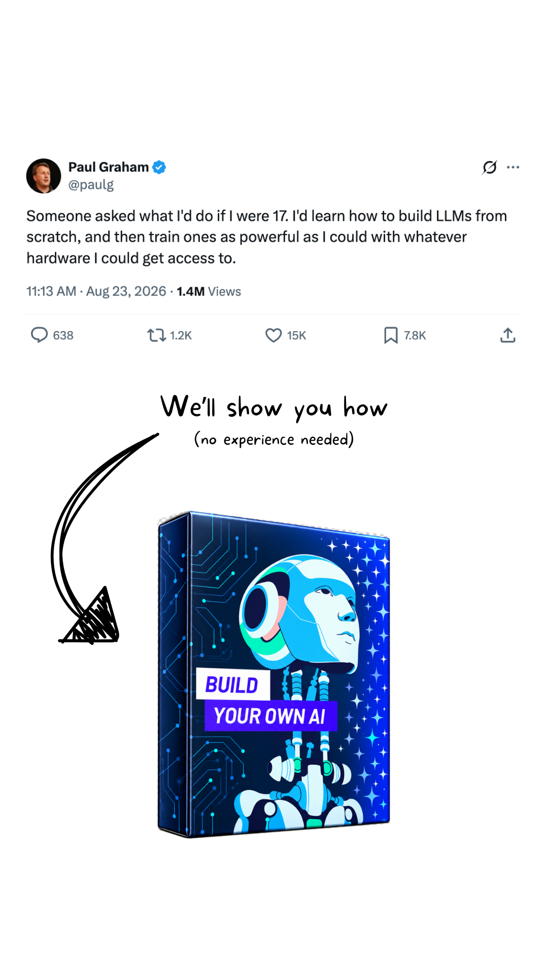 Zero To Mastery Facebook ad: Don’t Just Use AI. Build It.