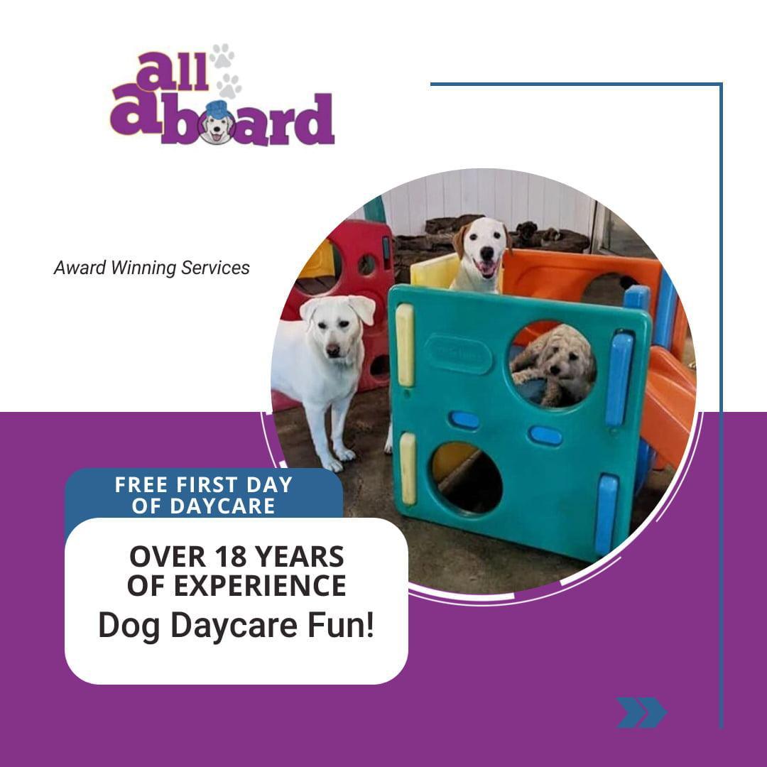 All Aboard Doggie Daycare & Boarding Facebook ad: Schedule An Appointment