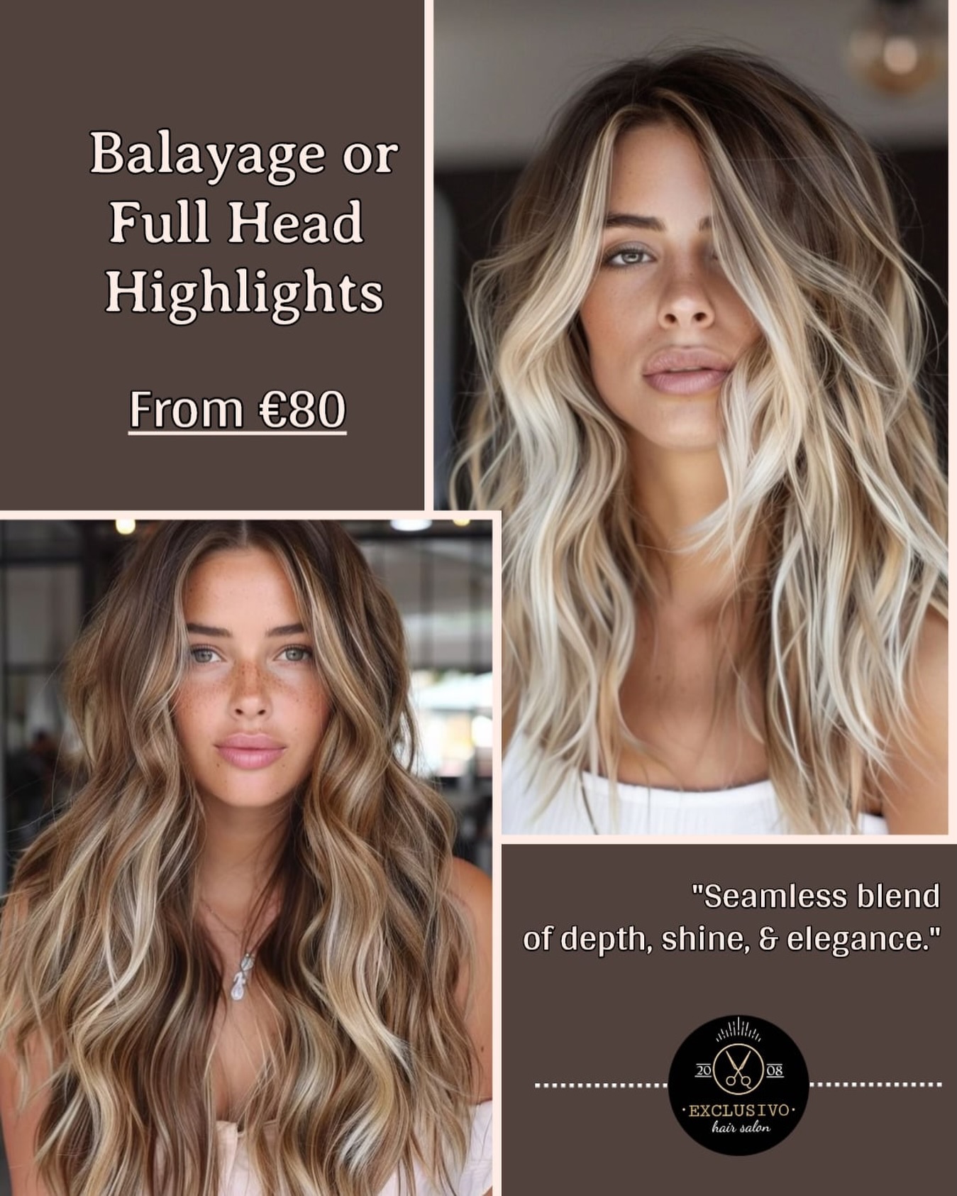Exclusivo hair salon Facebook ad