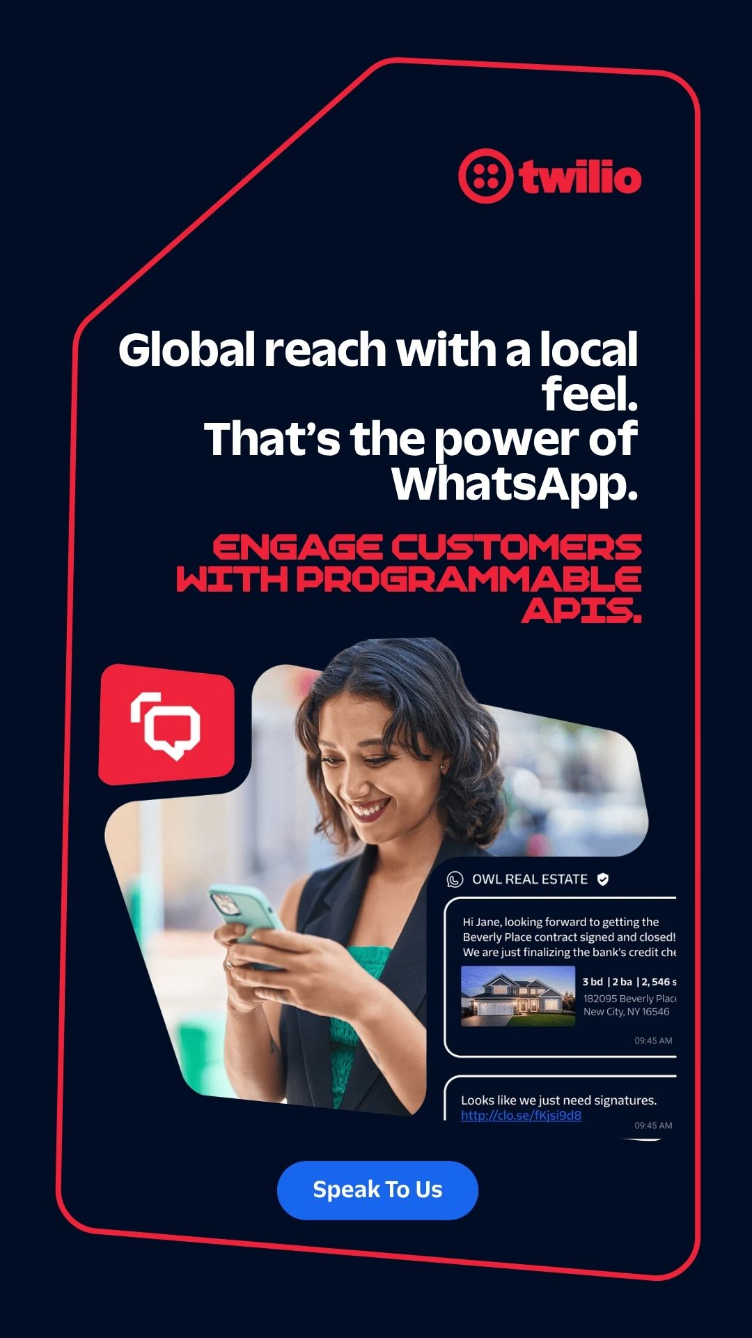 Twilio Facebook ad