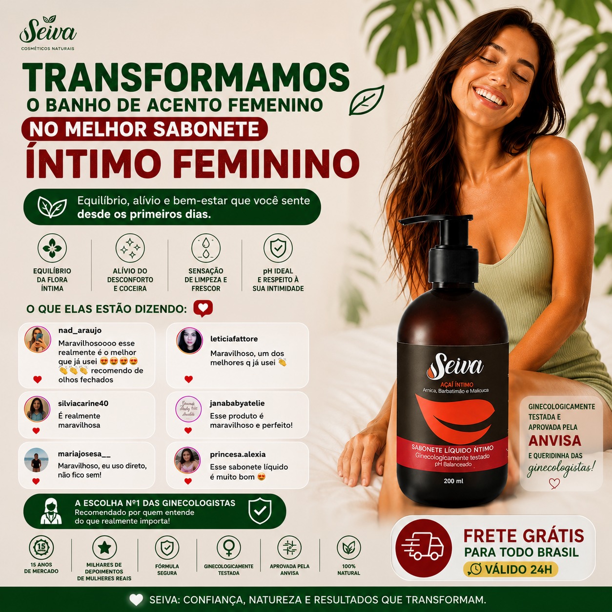 Seiva Cosméticos Naturais Artesanais Facebook ad