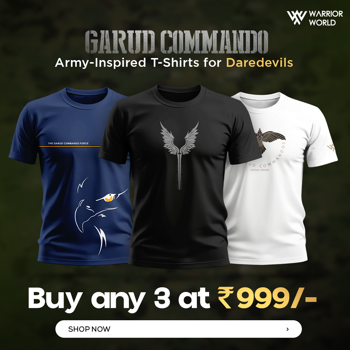 Warrior World- Army Inspired Clothing Facebook ad