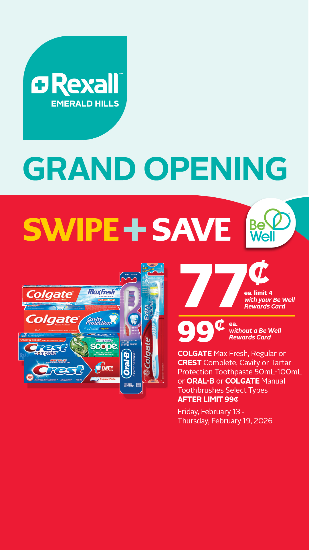Rexall Drugstore Facebook ad