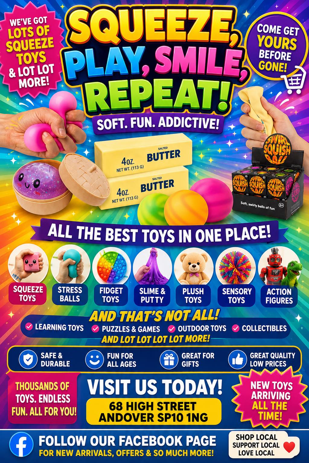 Double Discount Facebook ad: NEW TOYS HAVE ARRIVED!