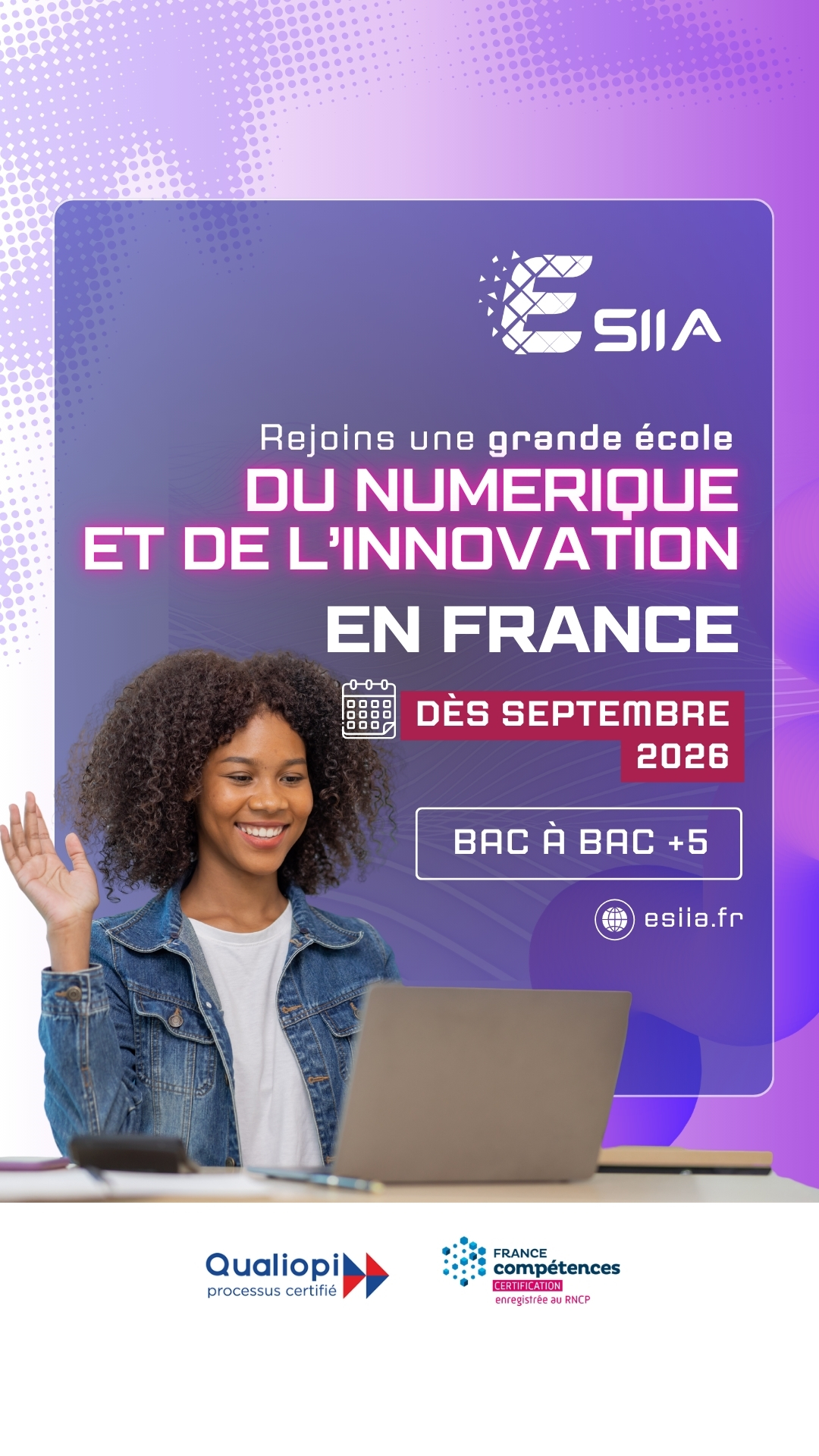 ESIIA Paris Facebook ad from Feb 24, 2026