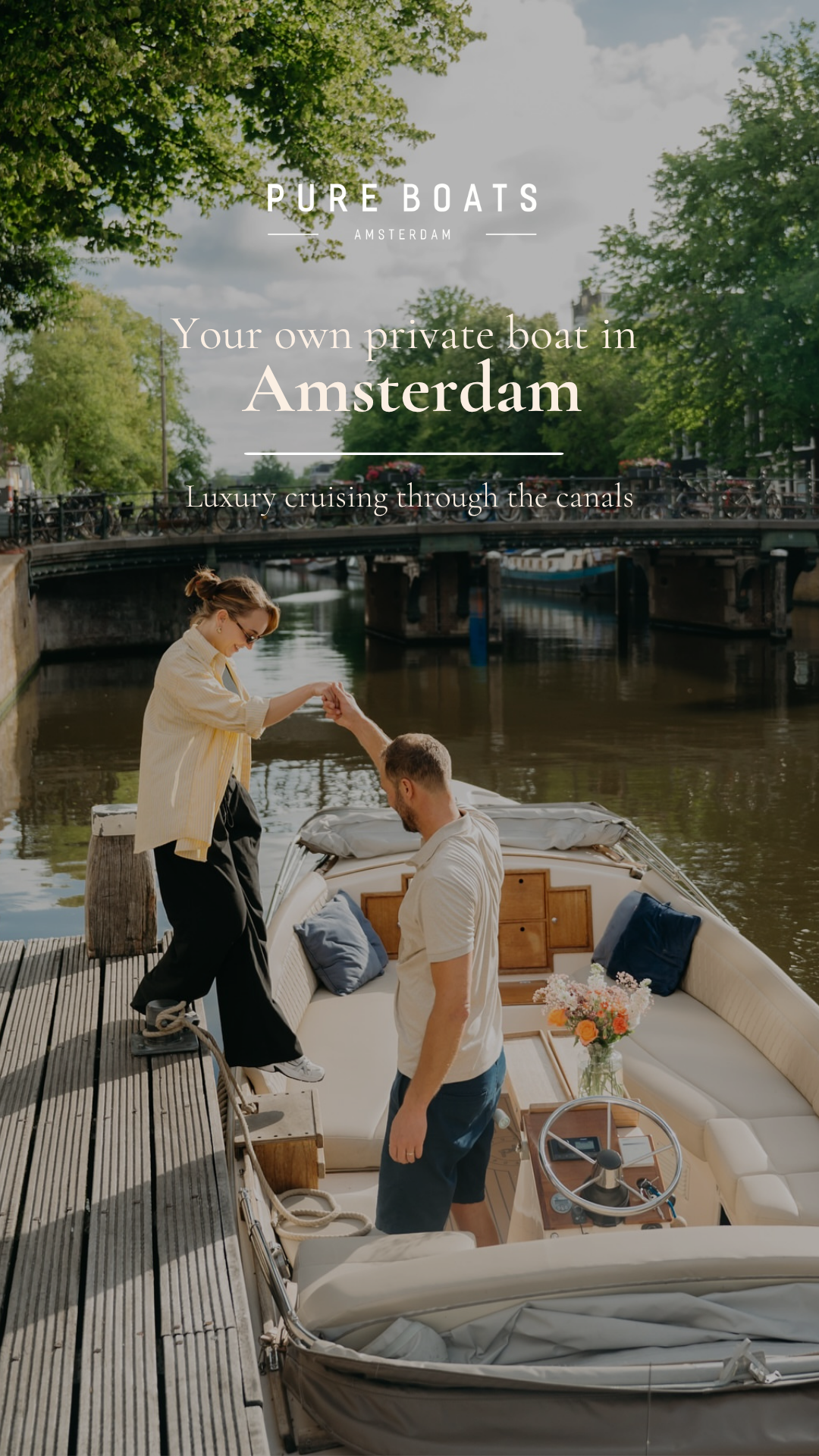Pure Boats Amsterdam Facebook ad