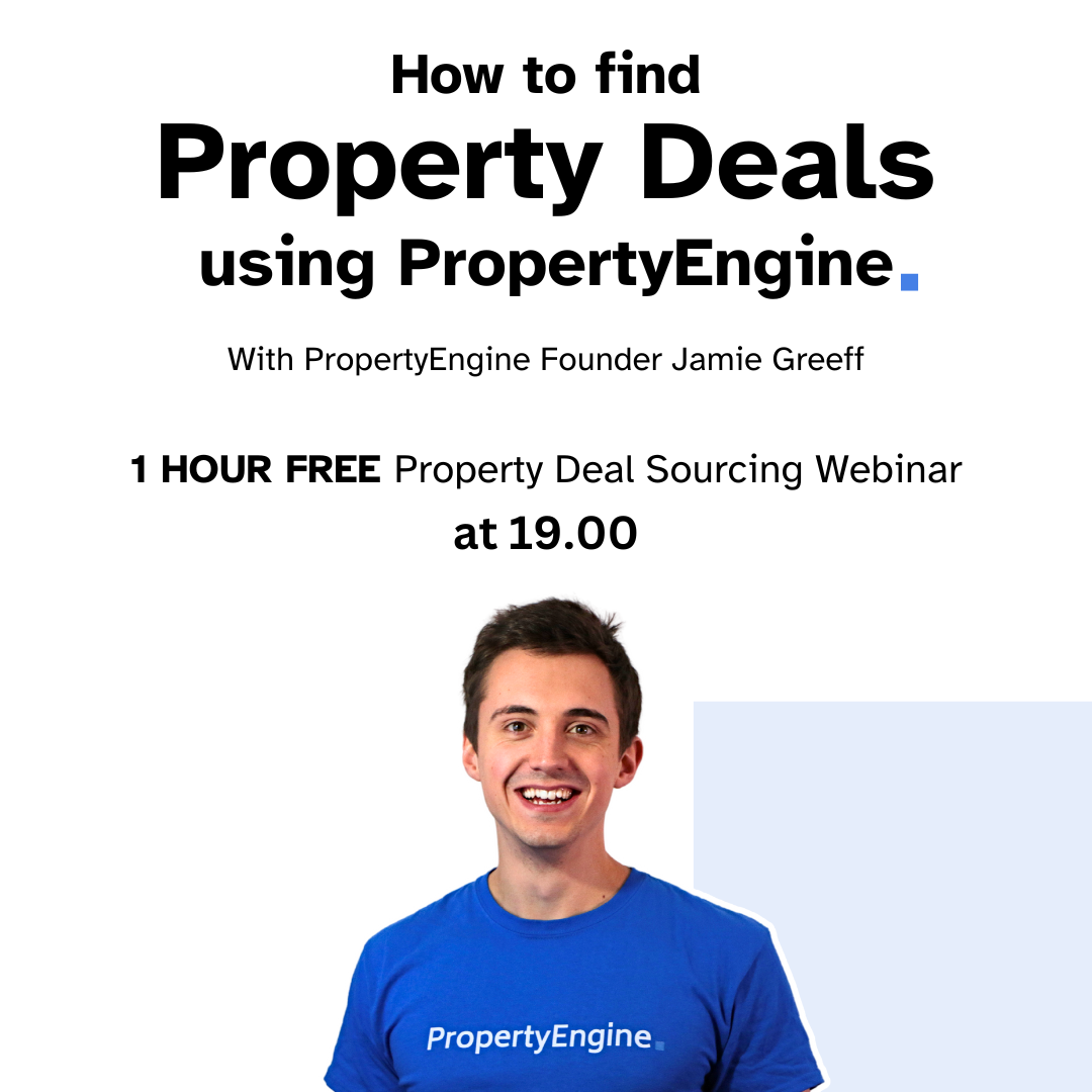 PropertyEngine Facebook ad: Find deals now
