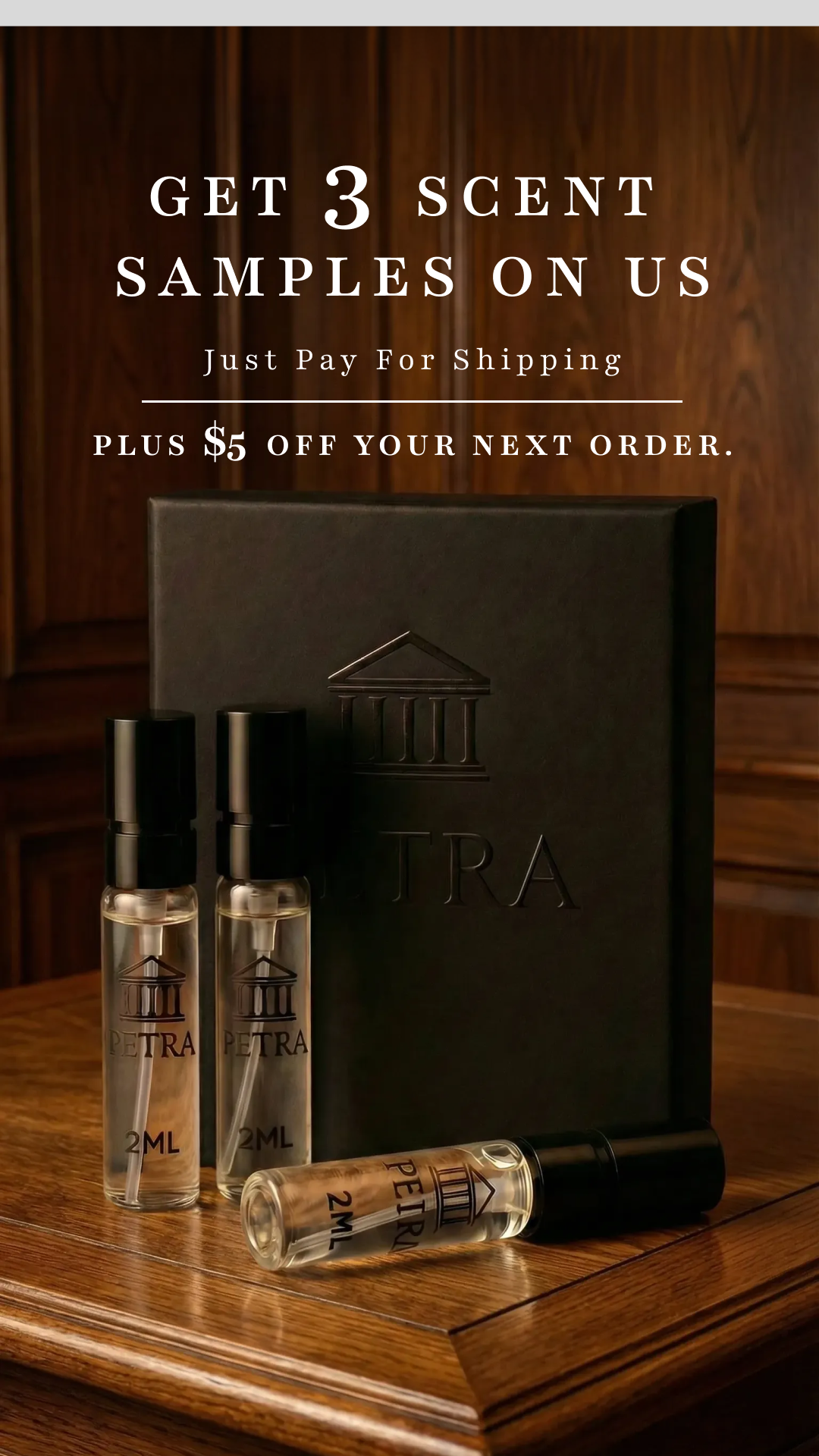 Petra Fragrances Facebook ad from Feb 15, 2026