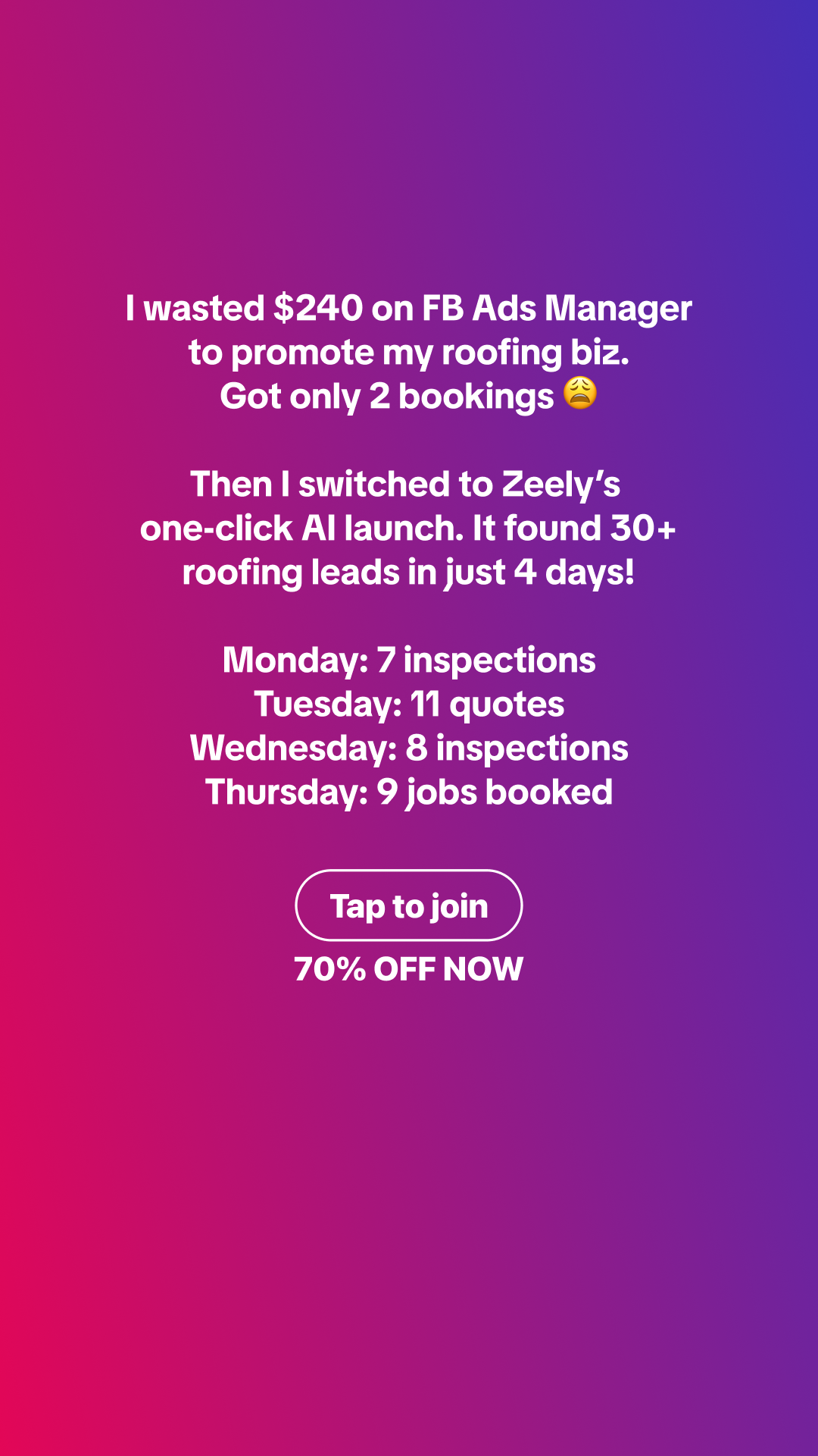 Zeely Facebook ad