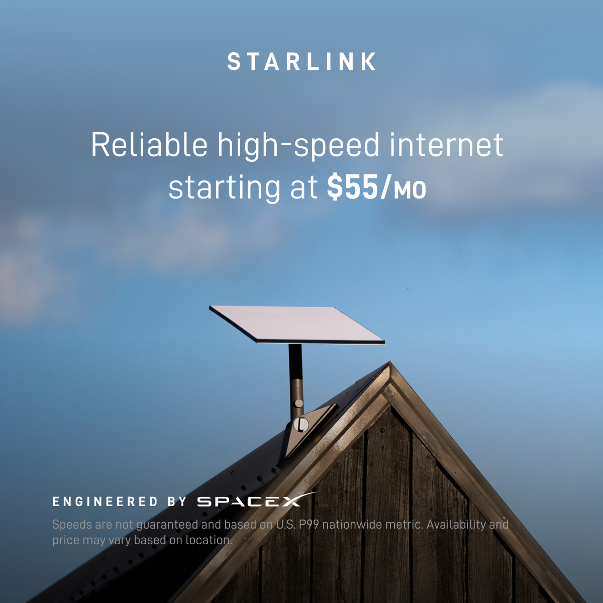 Starlink Facebook ad
