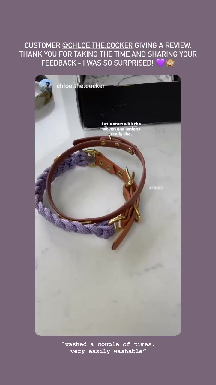 PET & ME Facebook ad: A collar you can actually wash