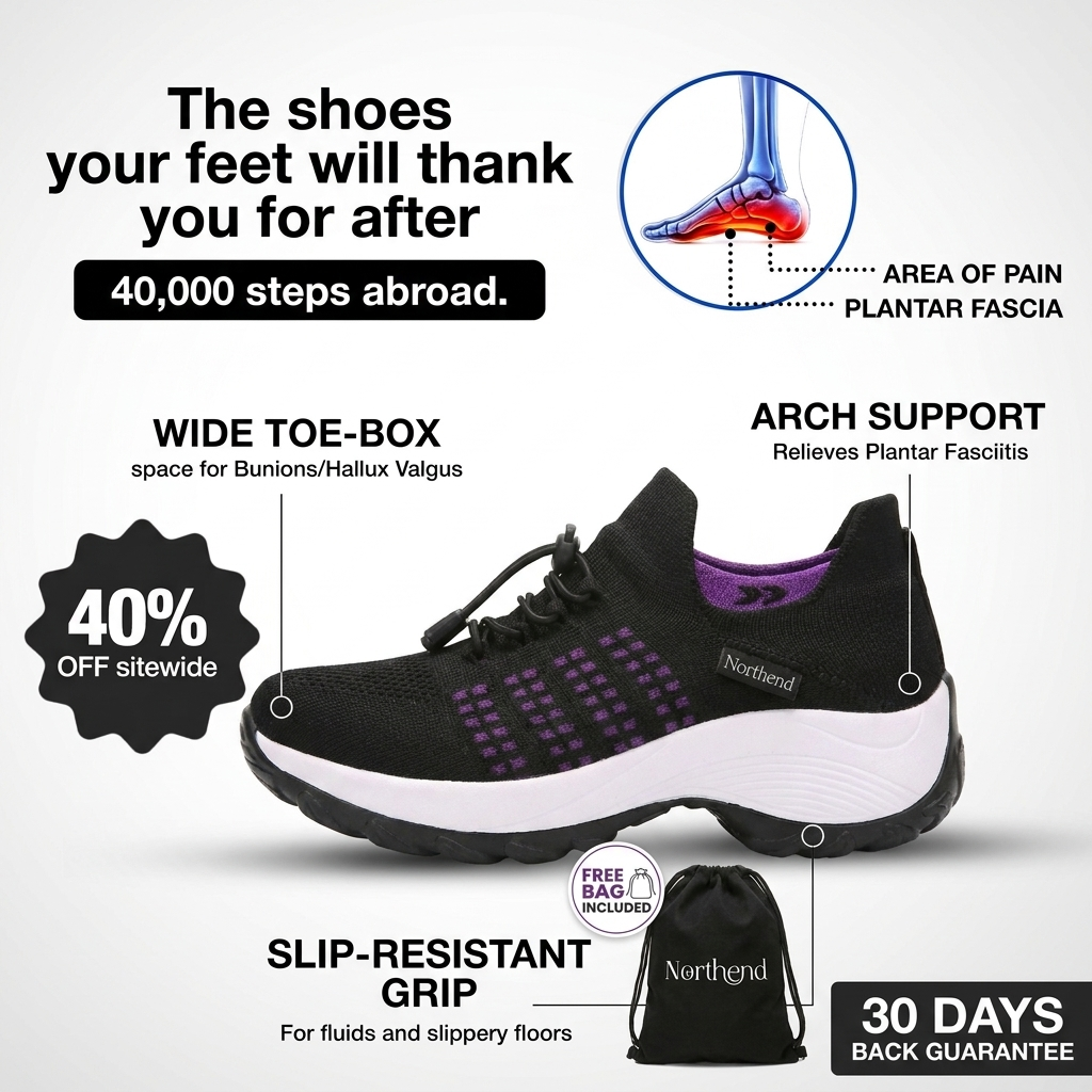 Northend USA Facebook ad: It's Not Your Age. It's Your Shoes