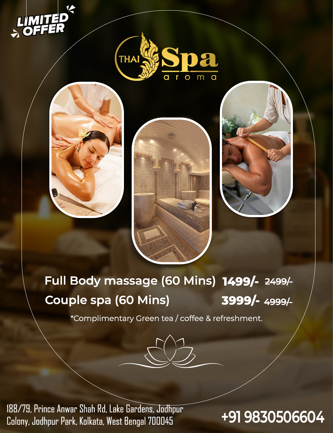 THAI SPA AROMA Facebook ad: LIMITED TIME SPA OFFER
