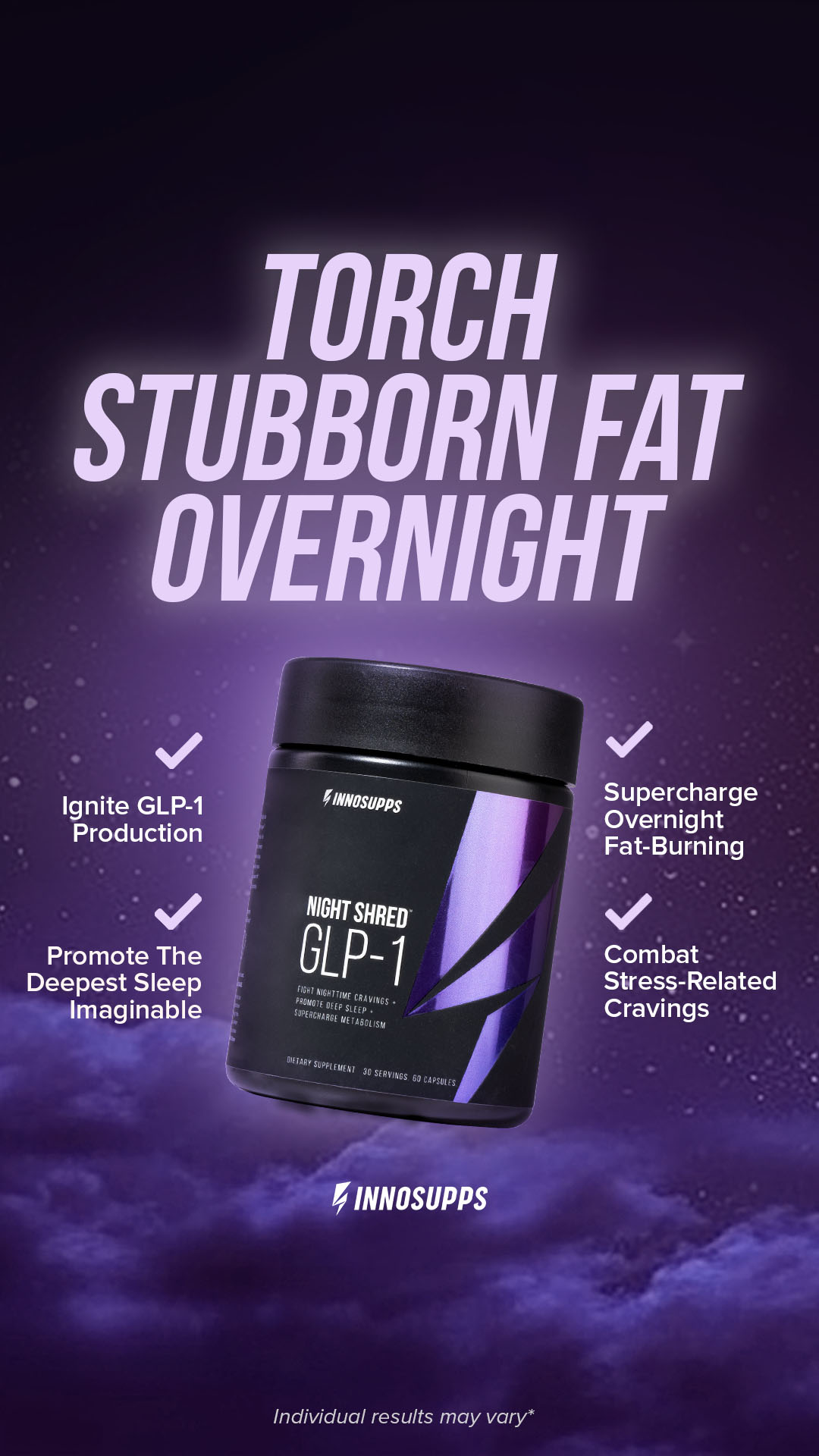 Inno Supps Night Shred Facebook ad