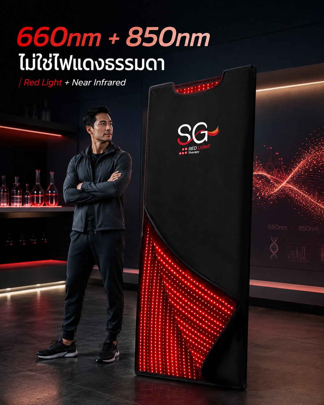 ผ้าห่มเอสจี Red Light Blanket - ฟื้นฟู ชะลอวัย SG Longevity & Wellness Facebook ad