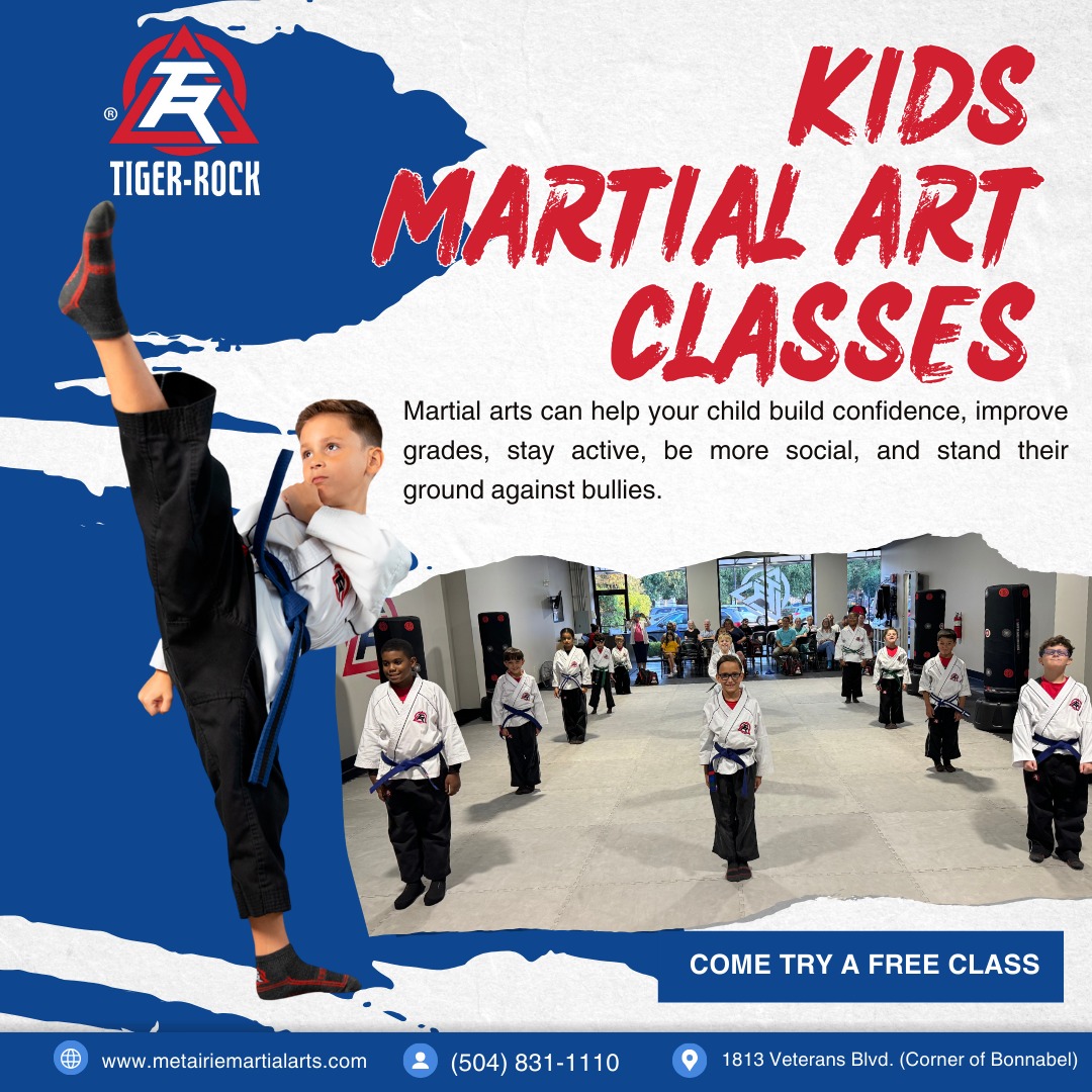 Tiger-Rock Martial Arts of Metairie-East Facebook ad: Parents-want your child to gain confidence, discipline, and…