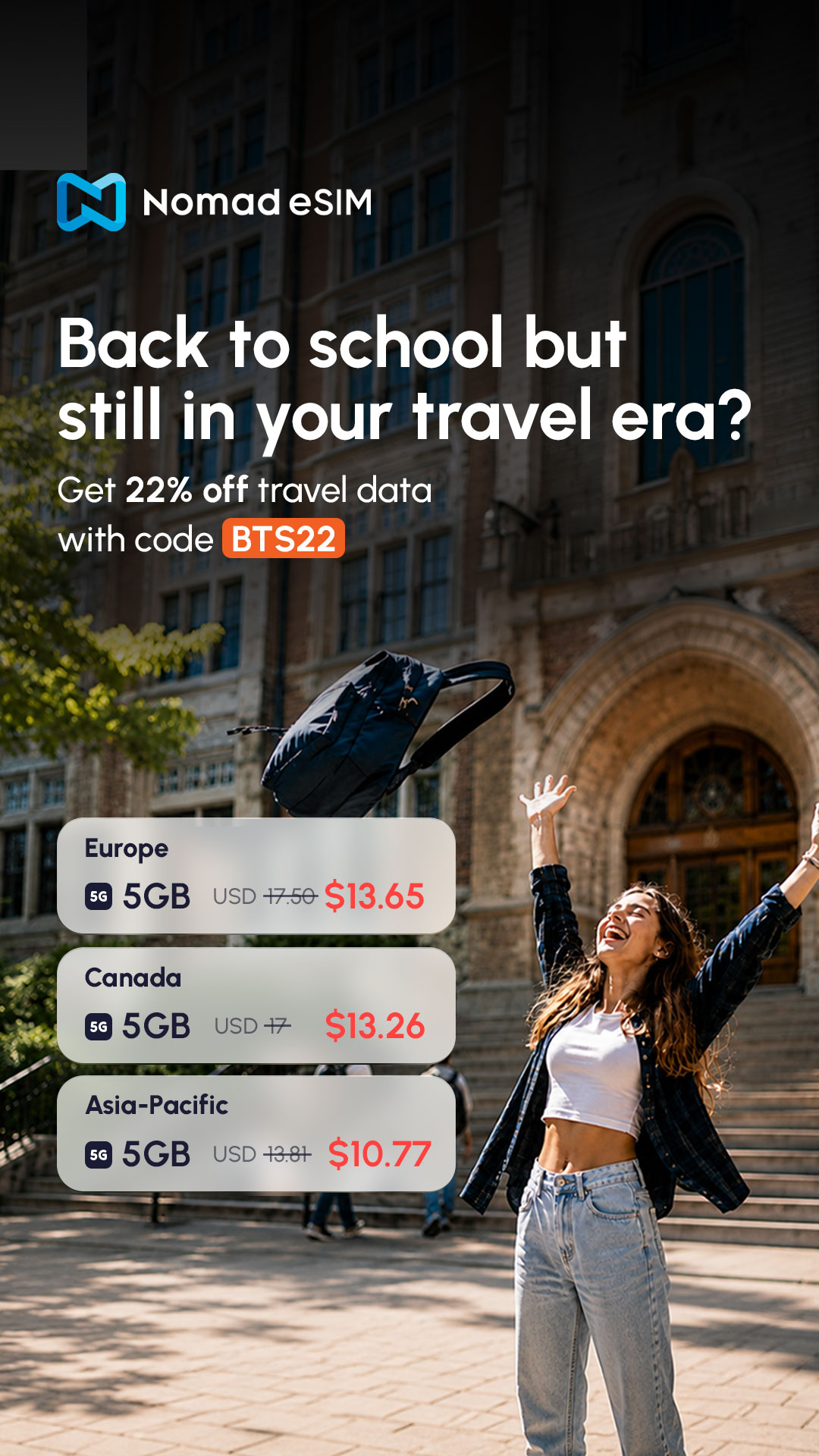 Nomad Esim Facebook ad