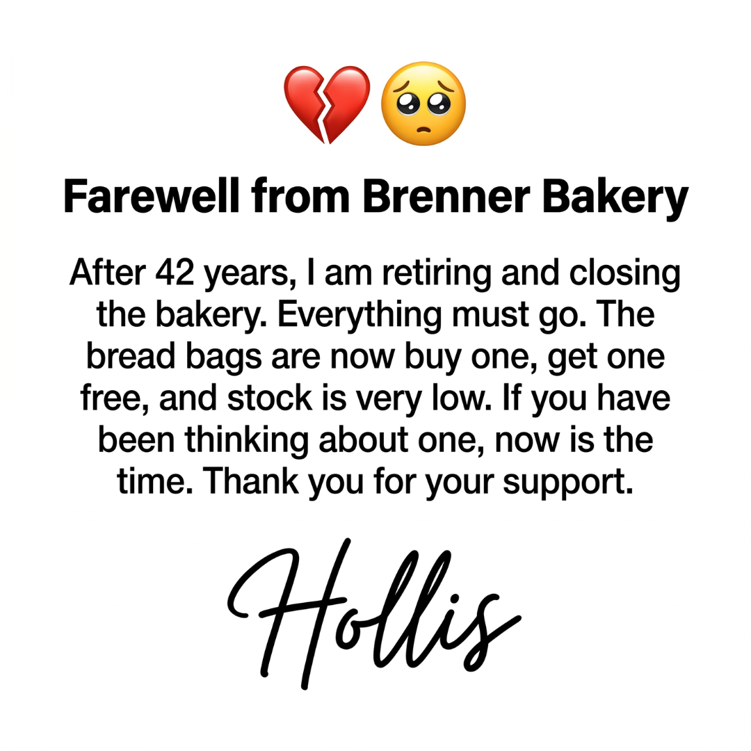 Brenners Bakery Facebook ad