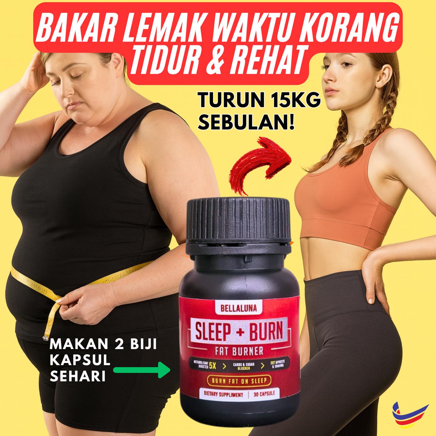 Bellaluna Sleep + Burn HQ Facebook ad