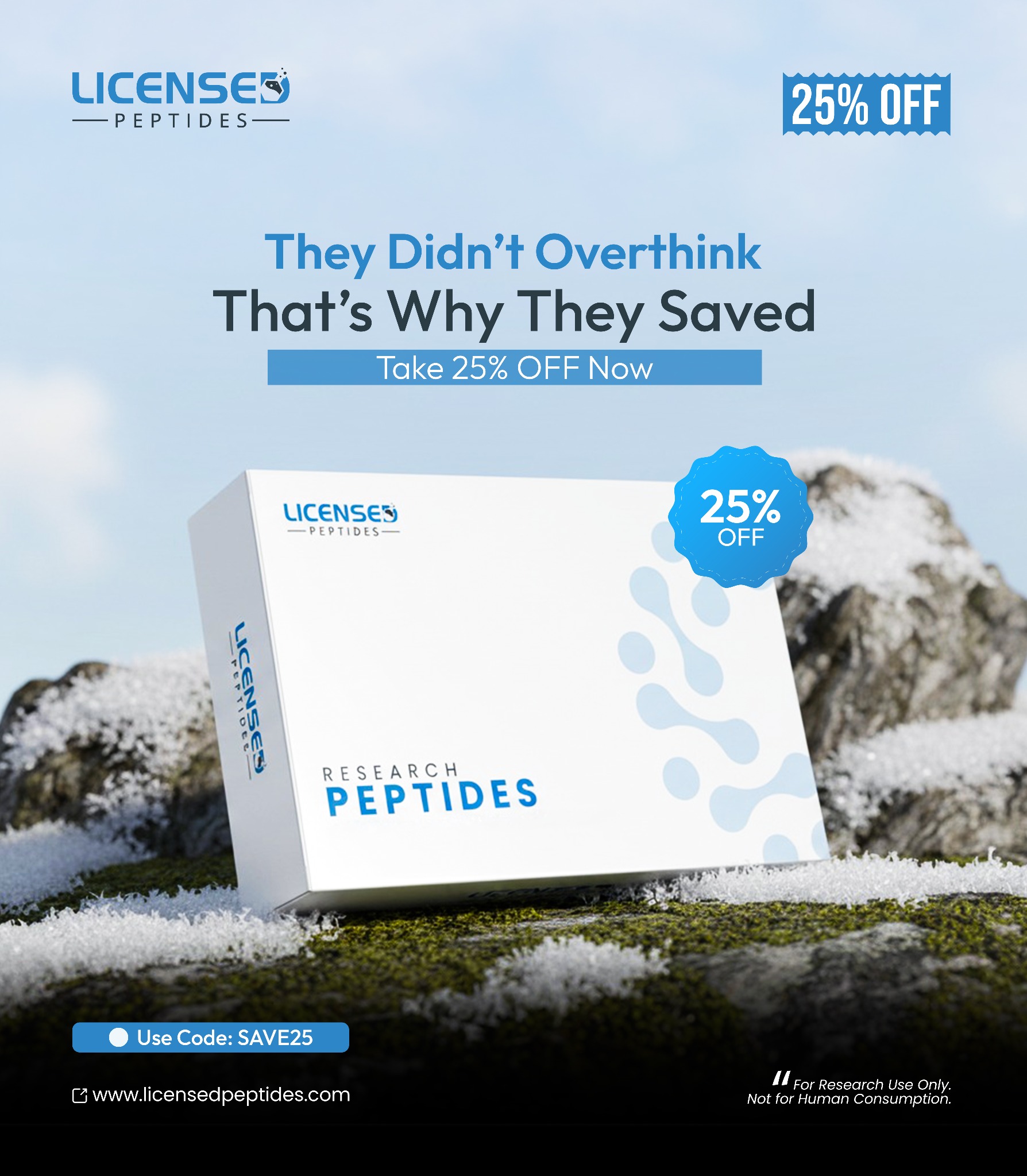 Licensed Peptides Facebook ad