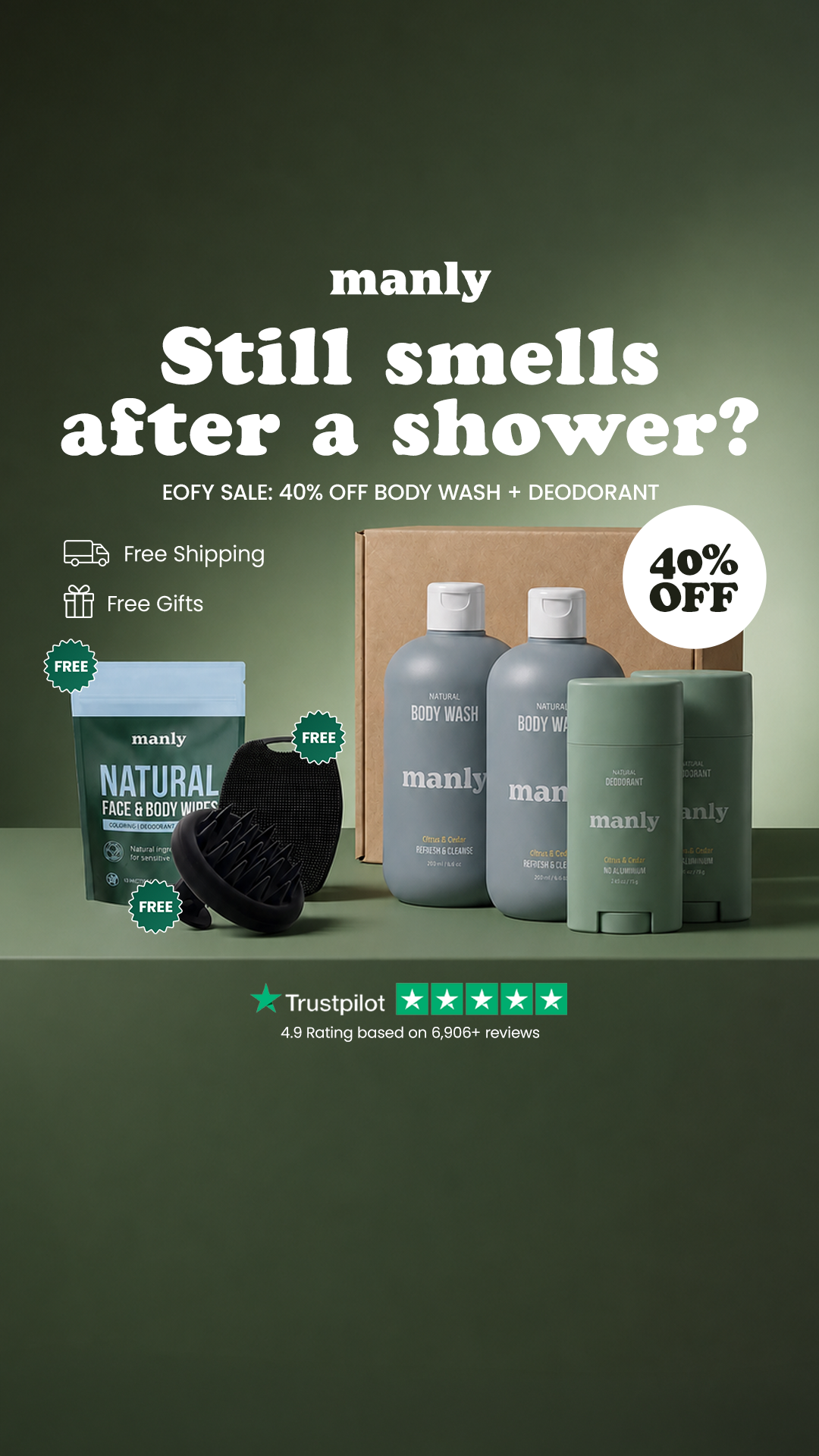 Use Manly Facebook ad