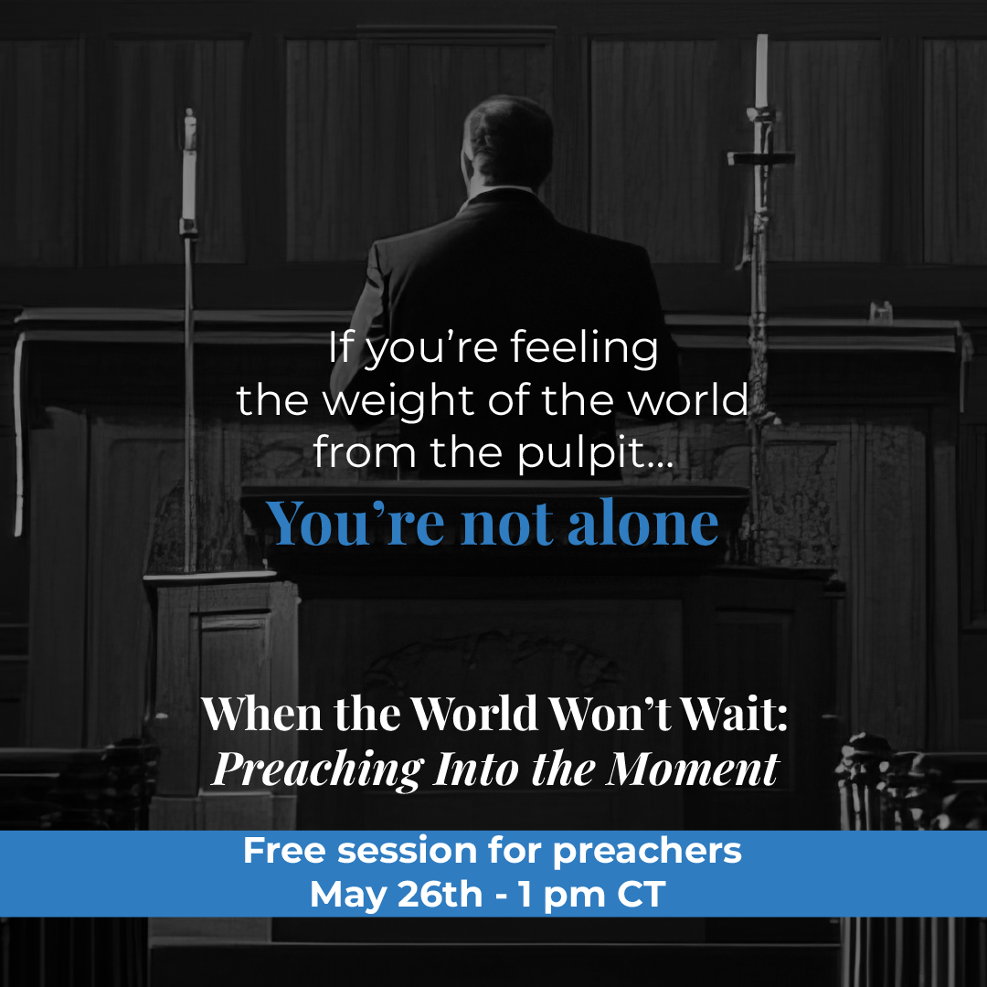 Backstory Preaching Facebook ad: Preaching into the moment - 5/26