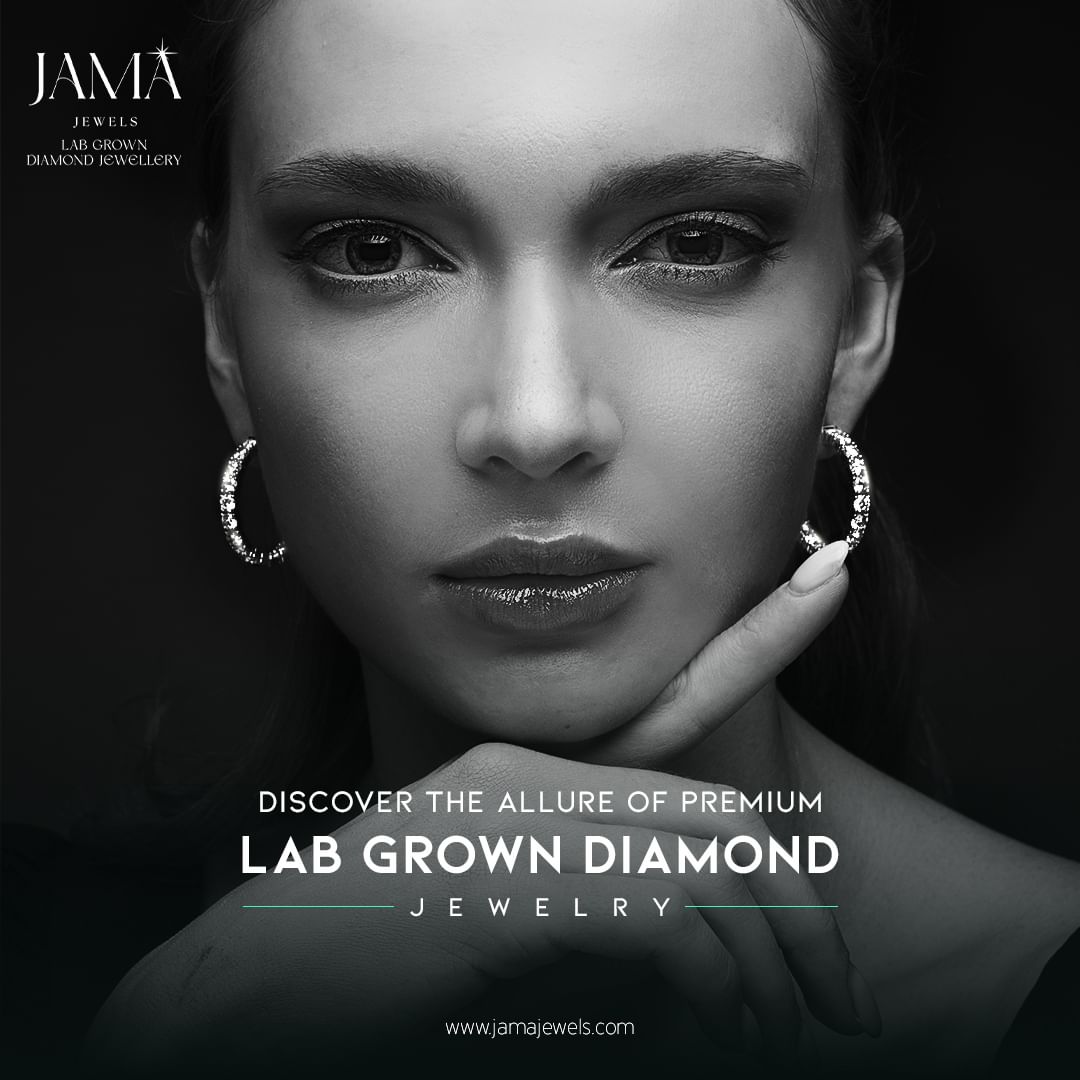 Jama Jewels Facebook ad: Why pay 50% more for mined diamonds?