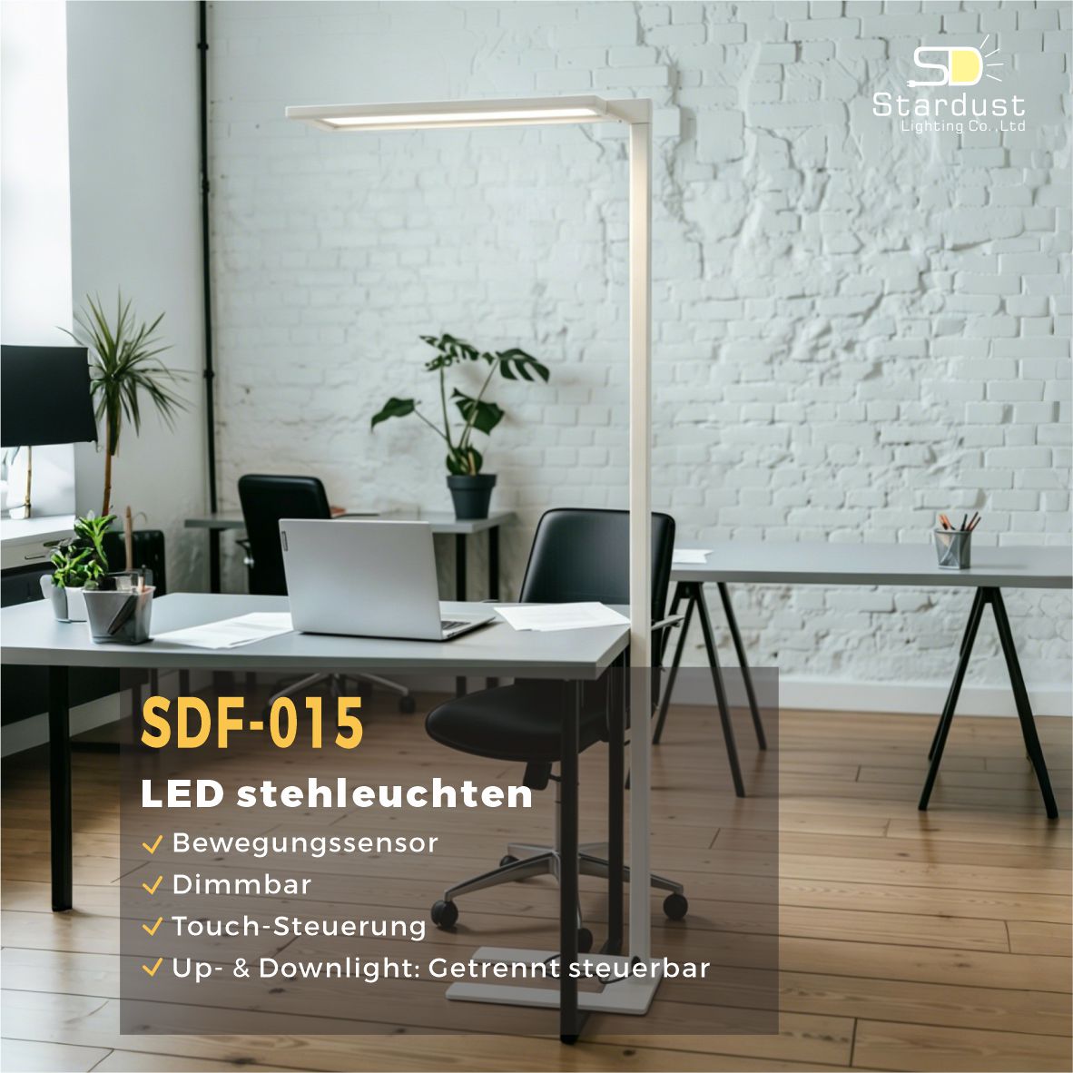 Stardust-lighting Facebook ad: LED-Bürobeleuchtung: Direkt-Hersteller | Lager in…