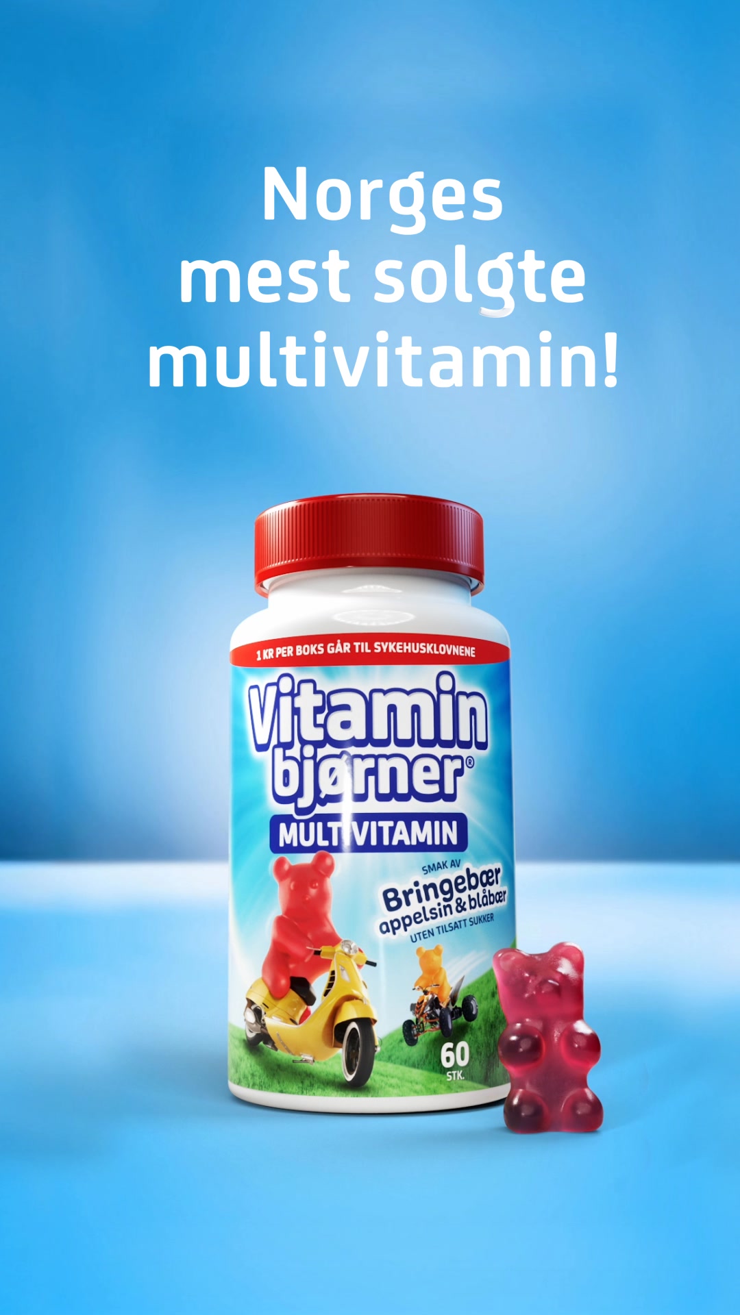 Vitaminbjørner Facebook ad from Aug 10, 2026