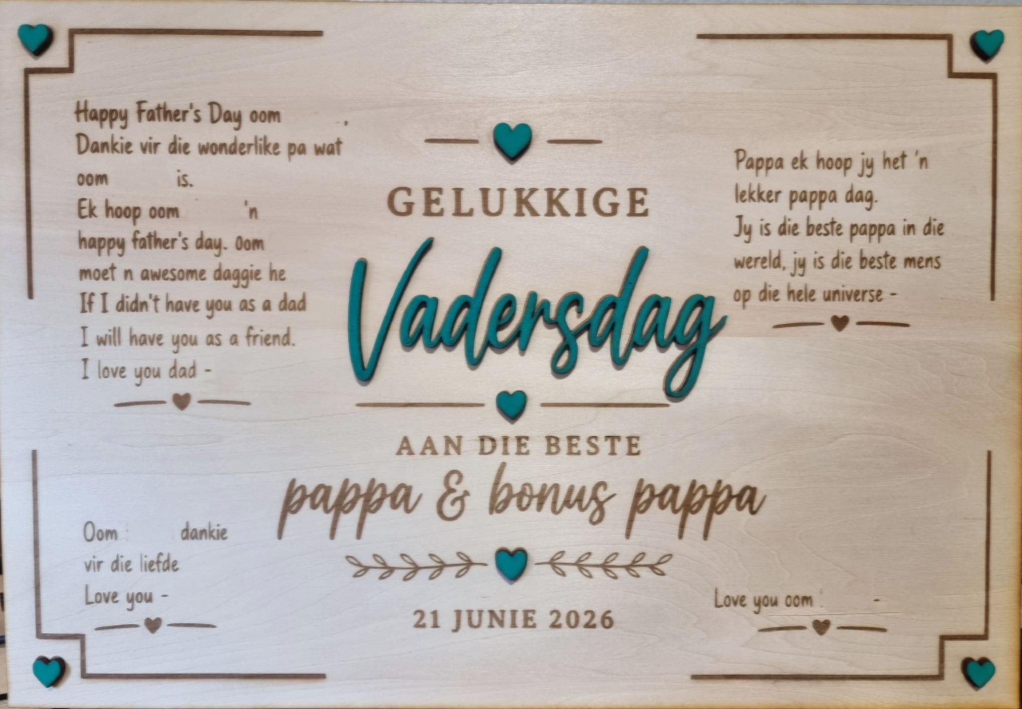 HD Custom Facebook ad: Personalised Fathers Day Message Boards, A Gift He’ll…