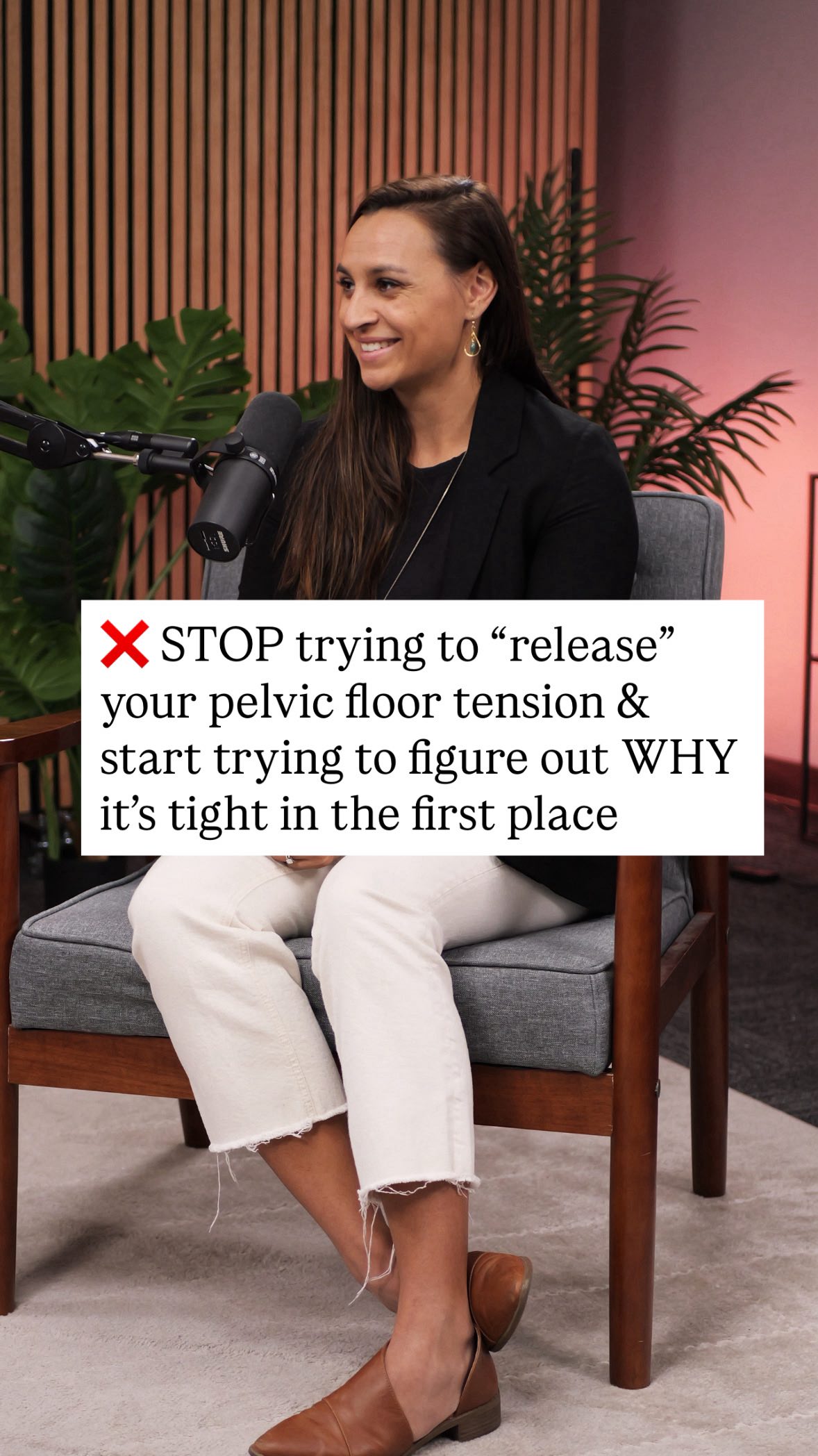 Your Postpartum PT & Wellness Facebook ad: STOP releasing your pelvic floor tension with tennis…