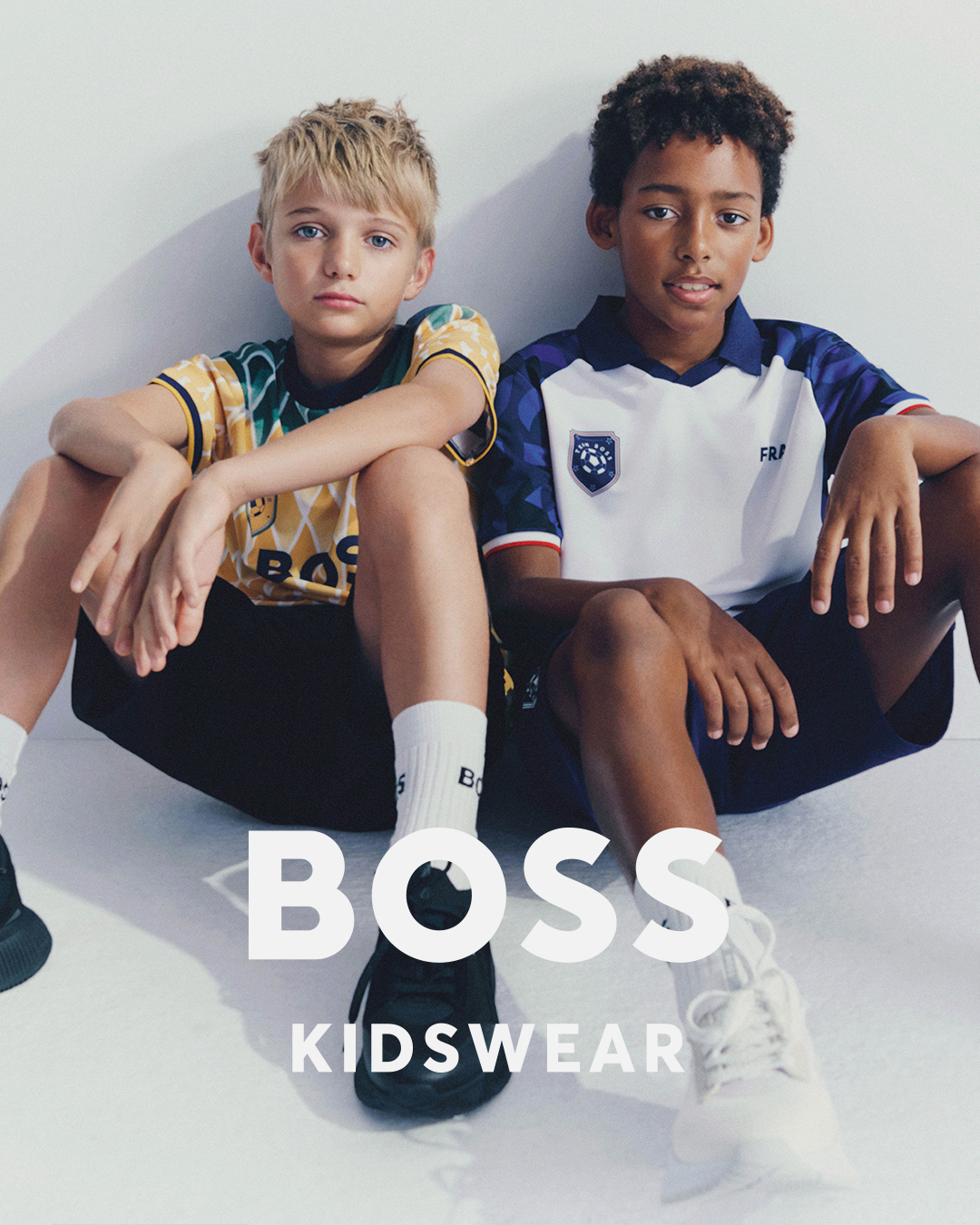 Kids around Facebook ad