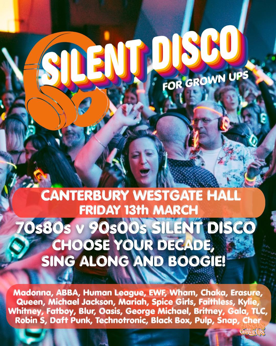 Discos for Grown Ups Facebook ad