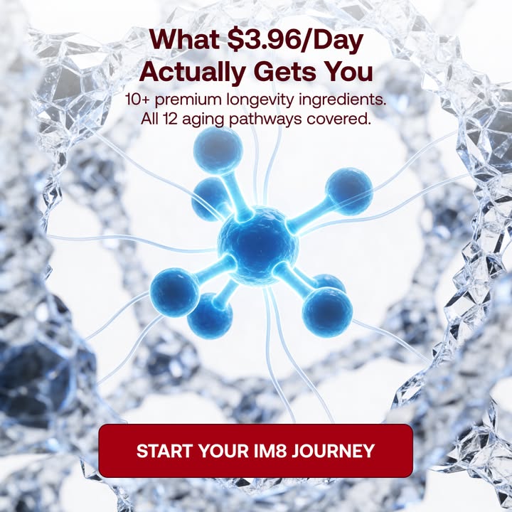 IM8 Global Facebook ad: Longevity Starts at the Cellular Level