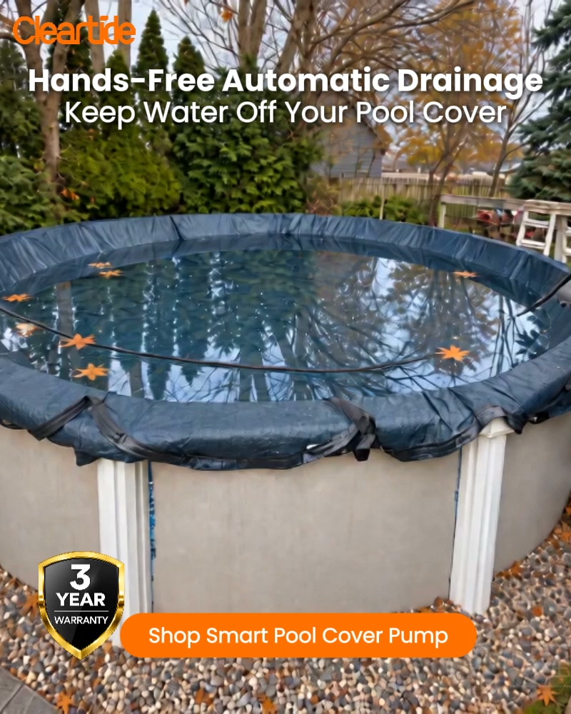 Cleartide Facebook ad: Cleartide Smart Pool Cover Pump