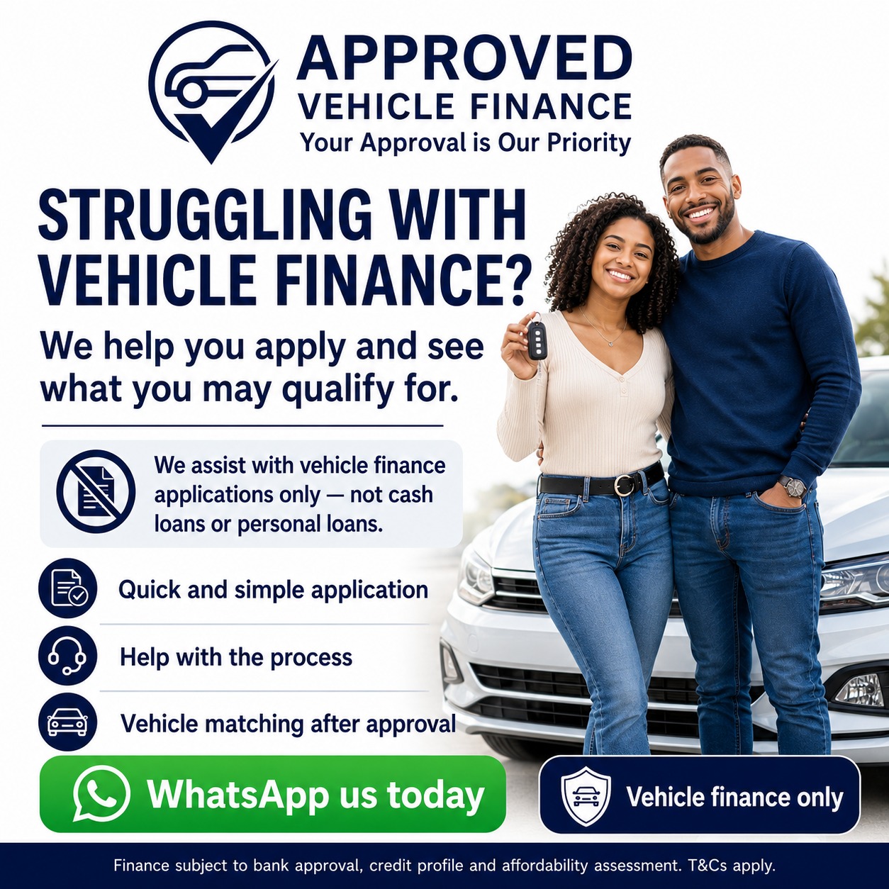 Approved - Vehicle finance Facebook ad from Jun 16, 2026