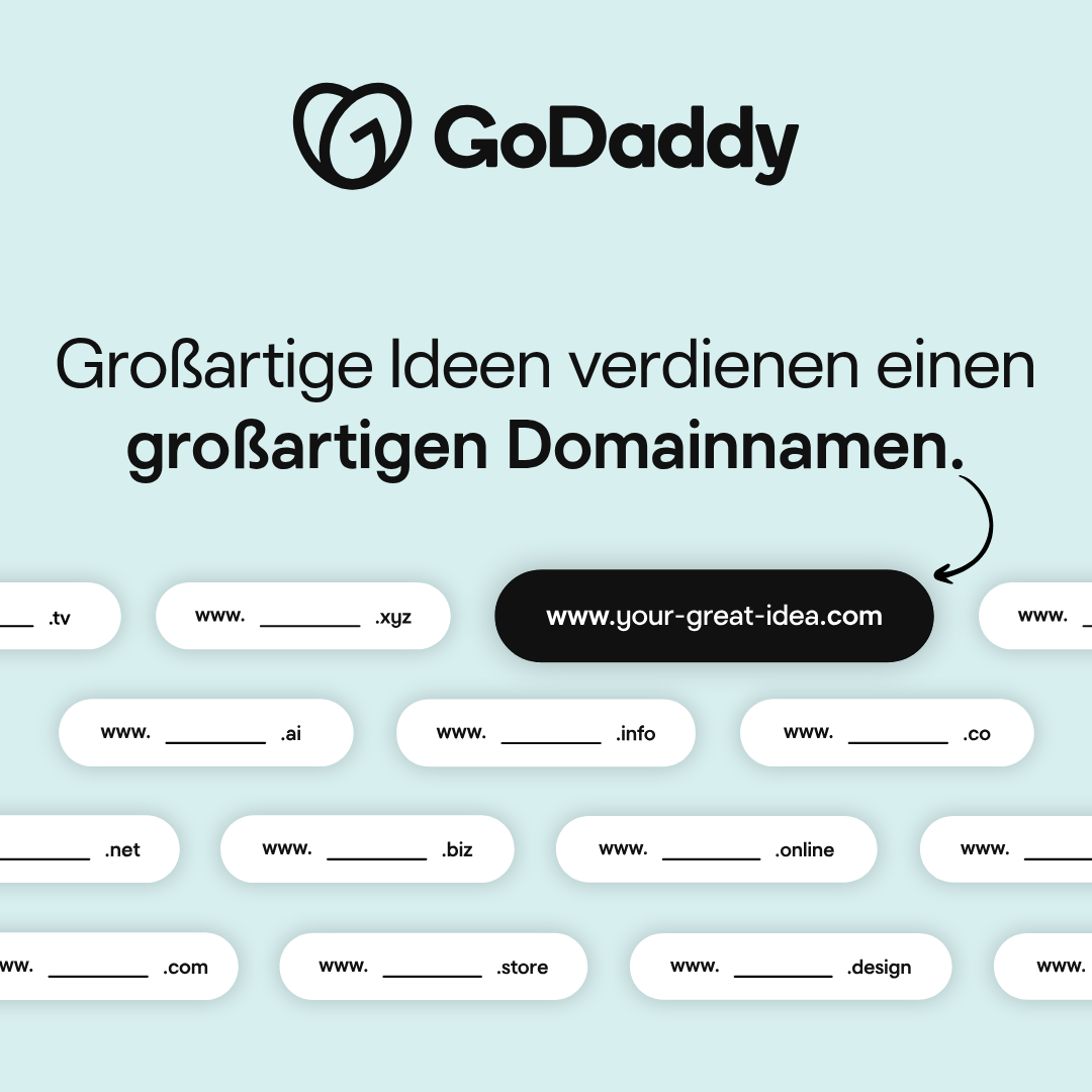 GoDaddy Deutschland Facebook ad