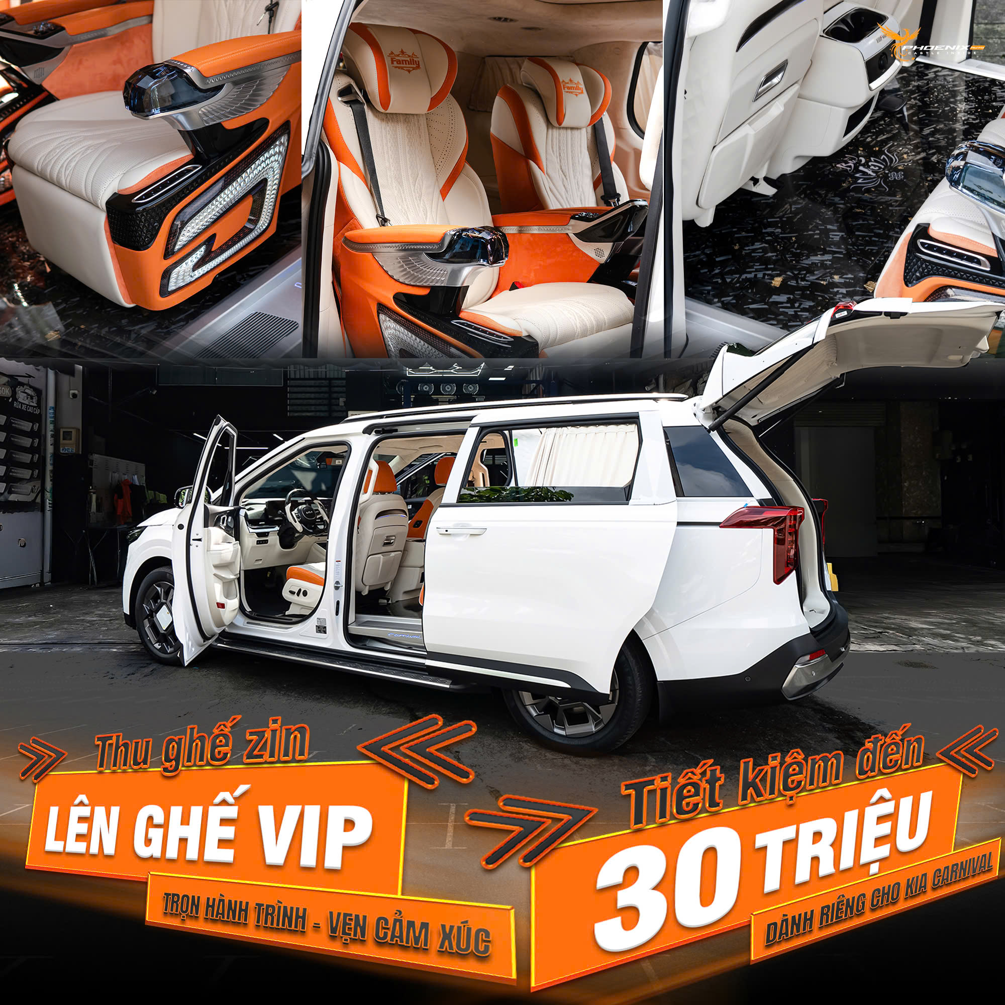 Phoenix - Độ Cá Nhân Hóa Ô Tô Facebook ad: THU GHẾ ZIN LÊN GHẾ VIP