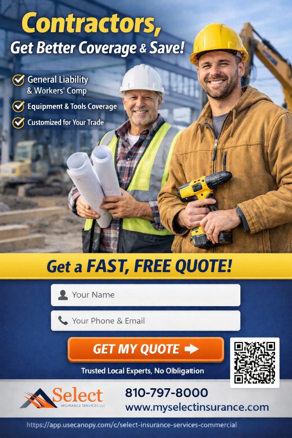 Select Insurance Services Facebook ad