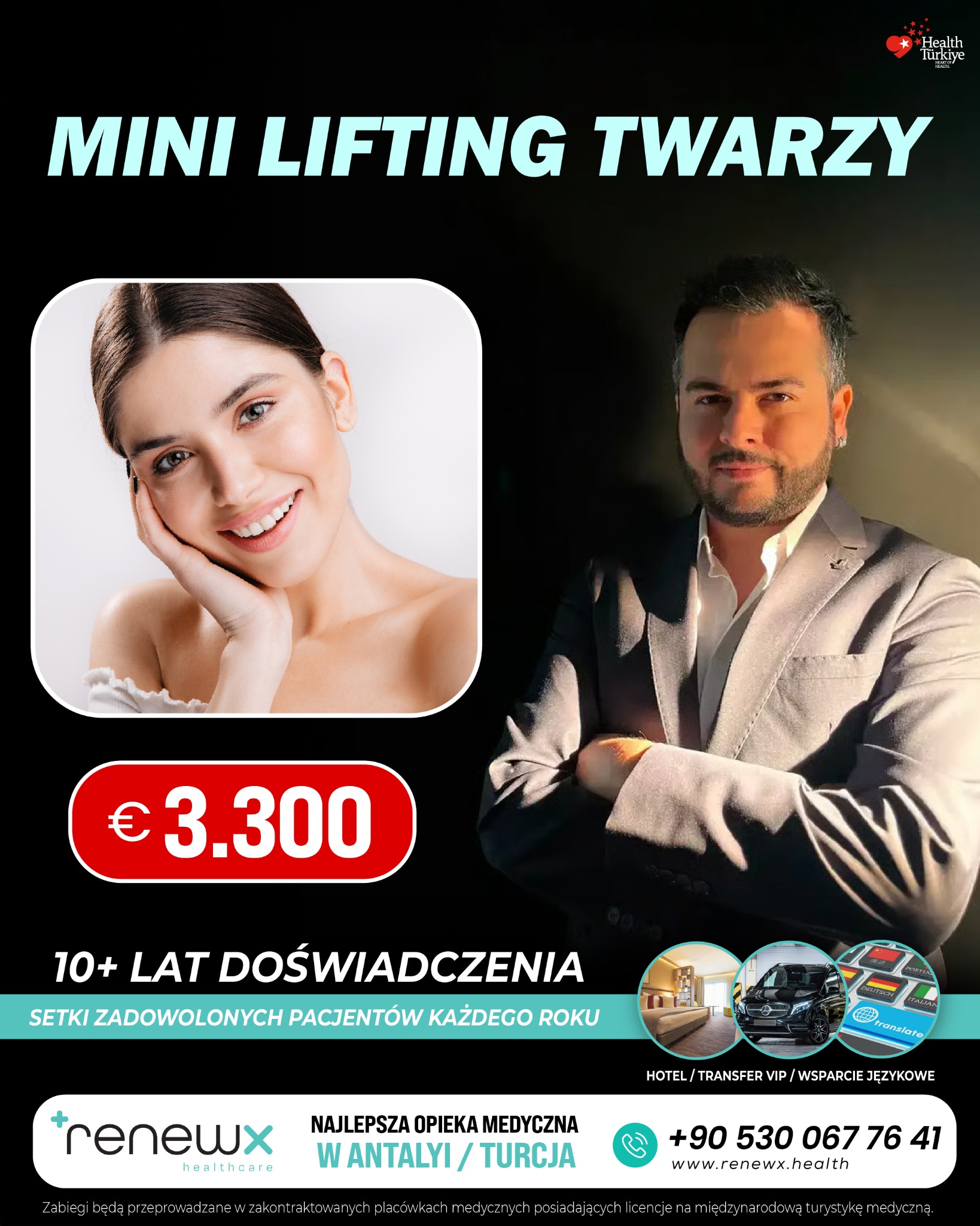 RenewX Health Facebook ad: Najlepsze Usługi Medyczne Turcja / Antalya