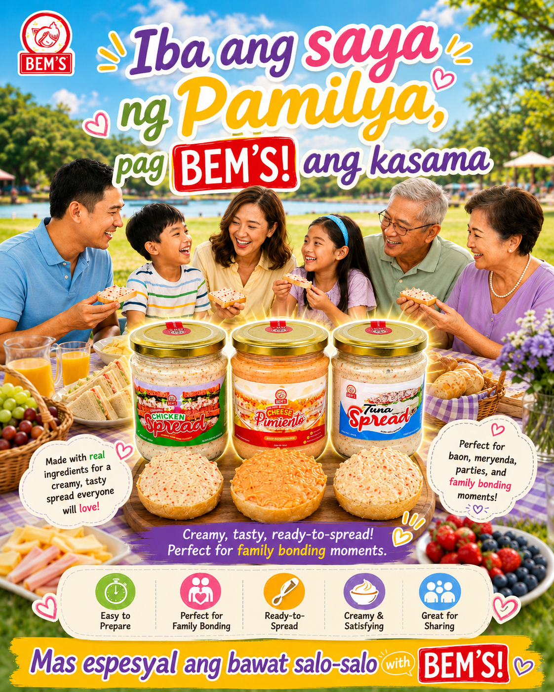 Bem's Creamy Cheese Pimiento Facebook ad from May 20, 2026