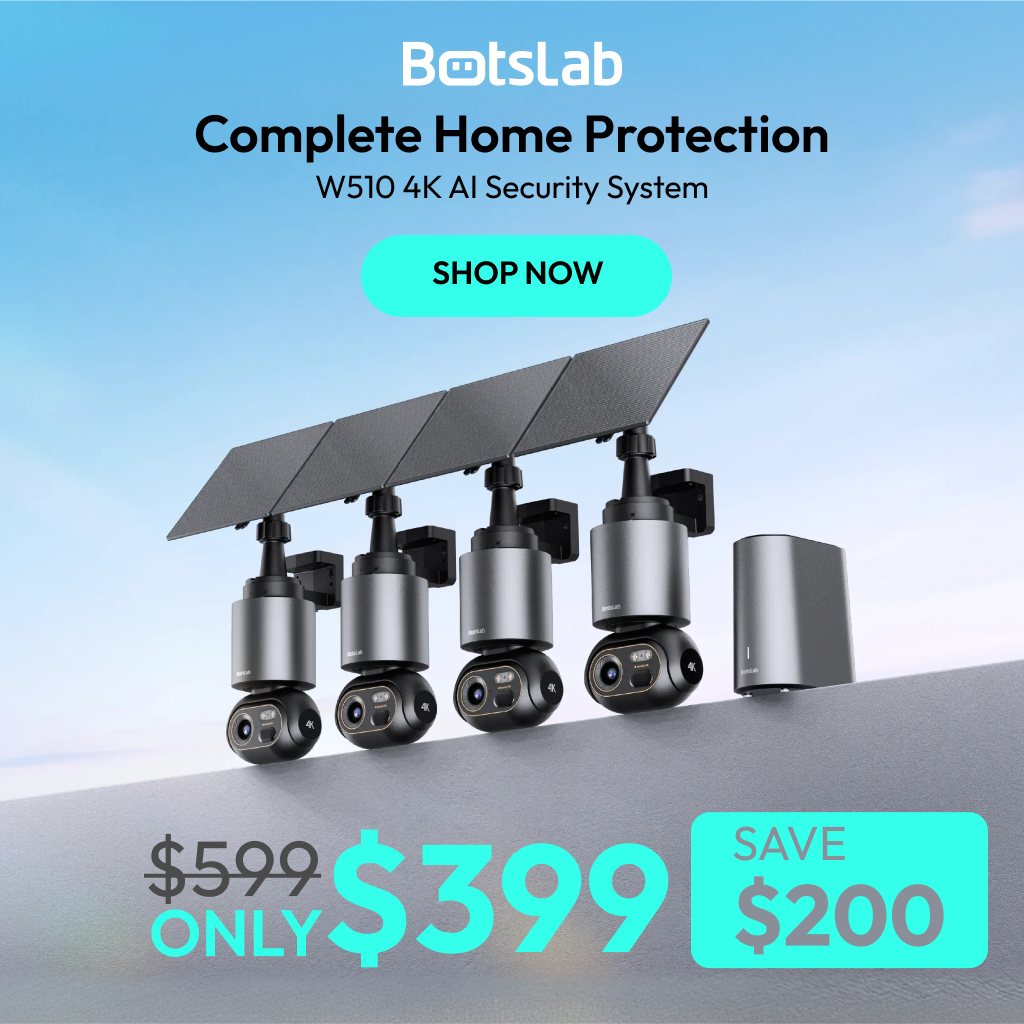 Botslab Facebook ad: 4K AI Security, See Everything, Miss Nothing