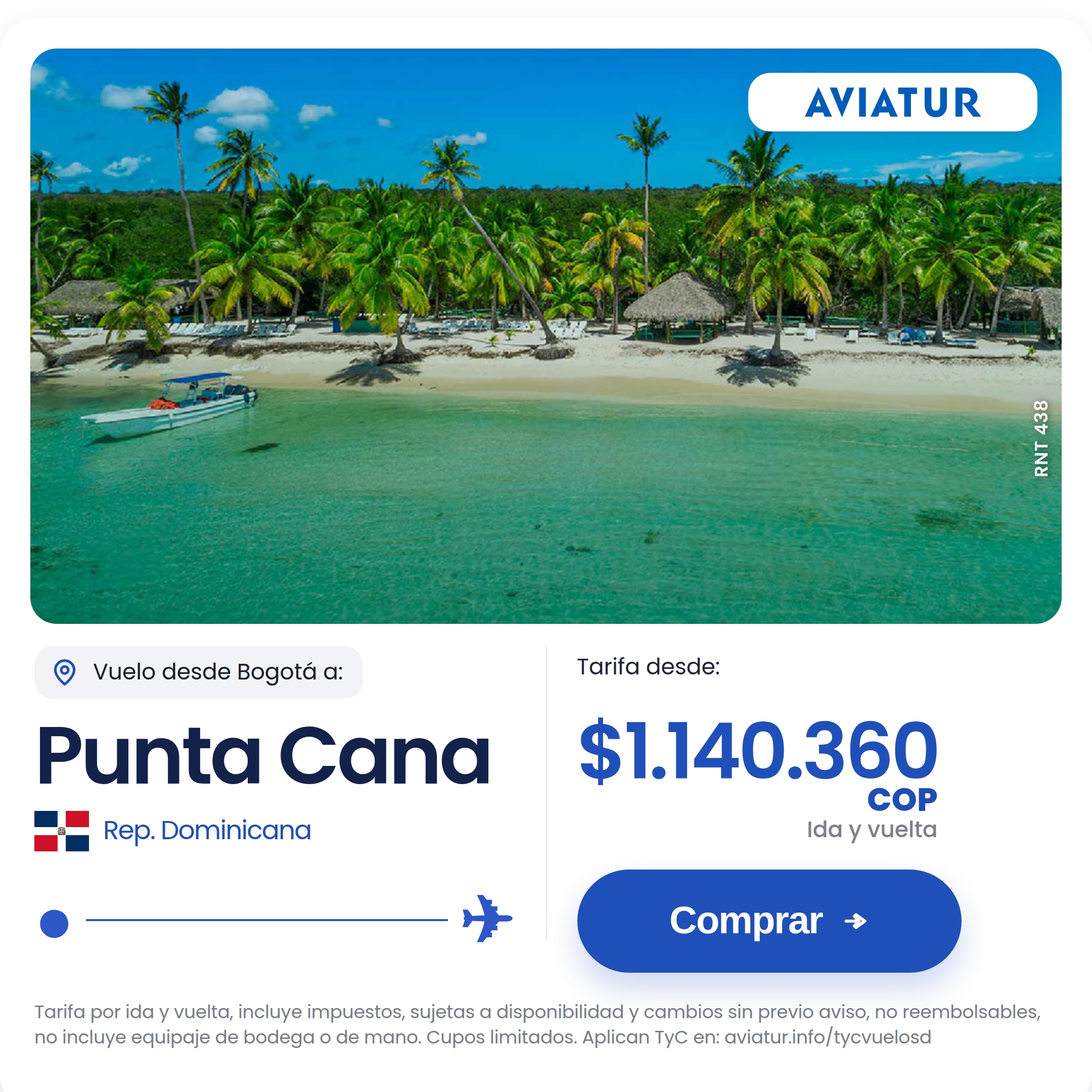 Aviatur Facebook ad