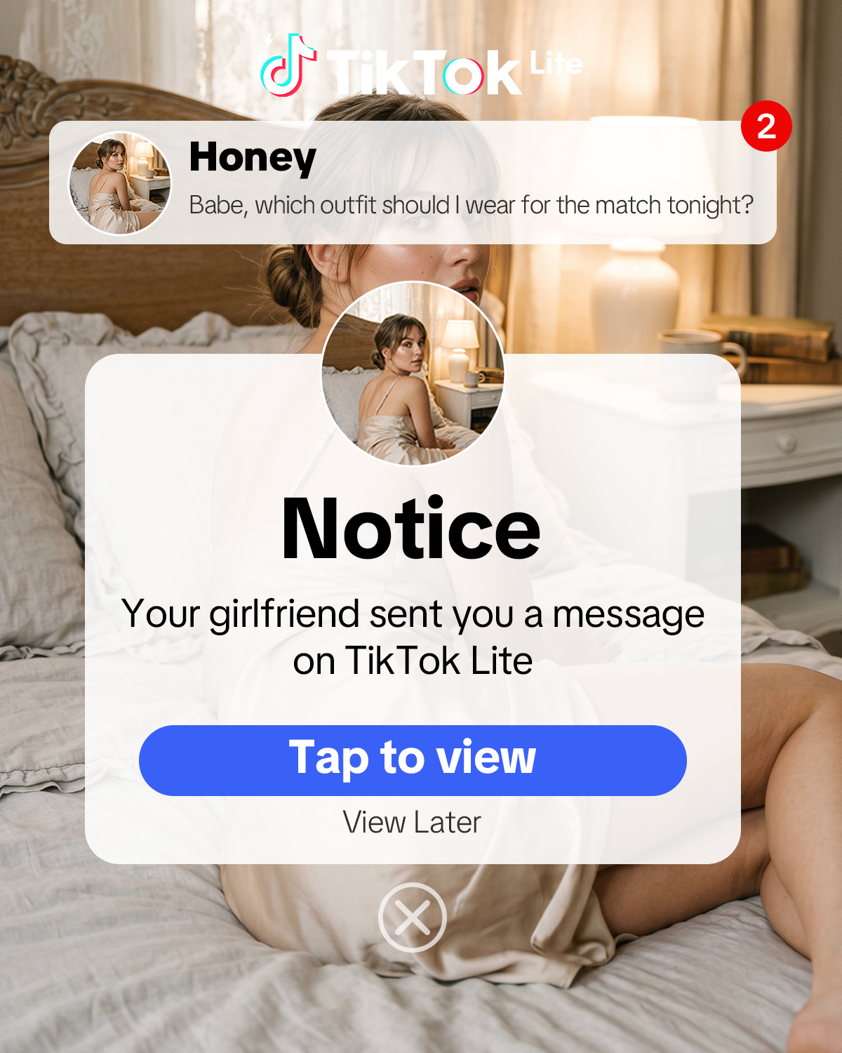 TikTok Lite Facebook ad