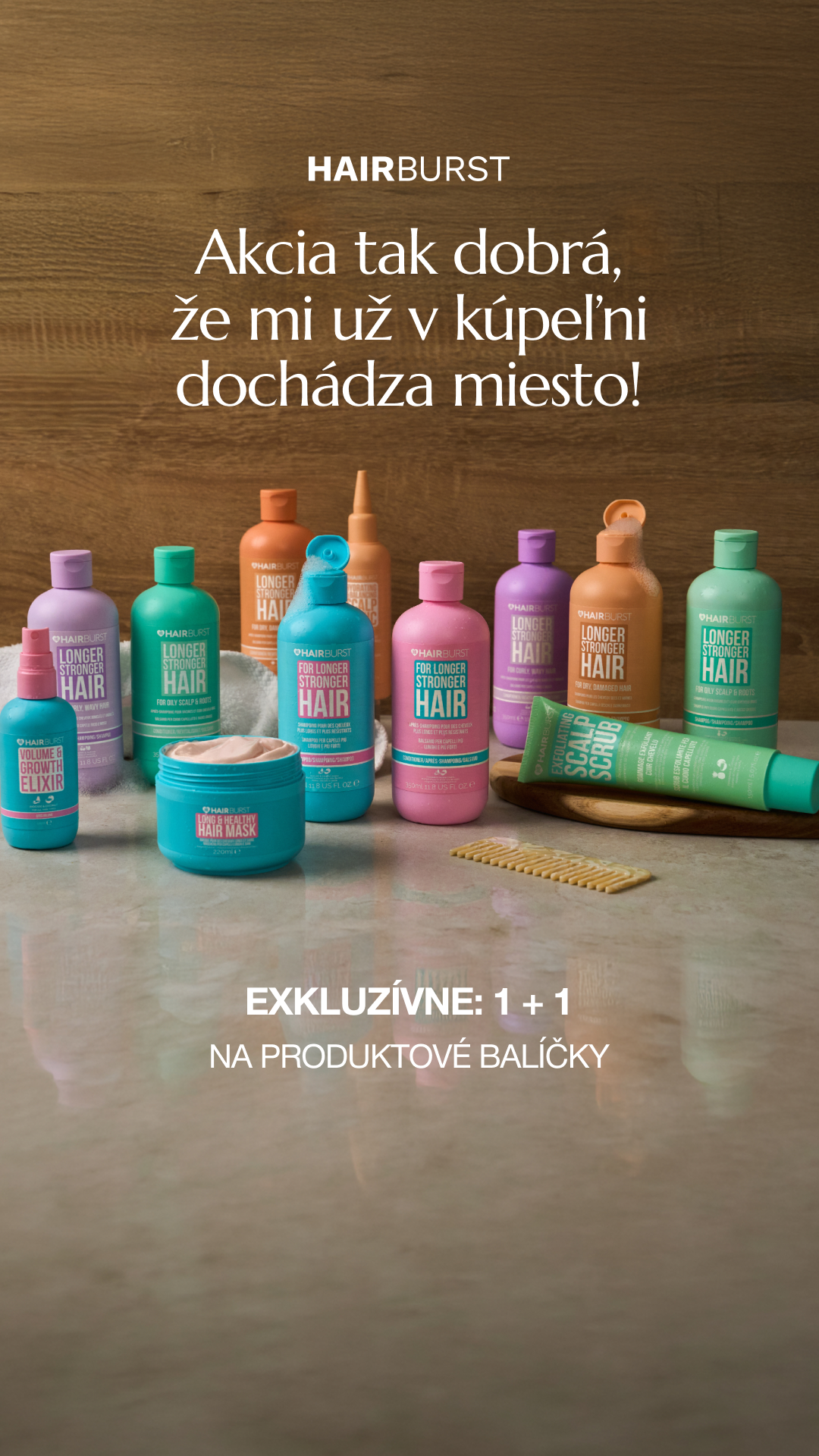 Hairburst SK.CZ Facebook ad