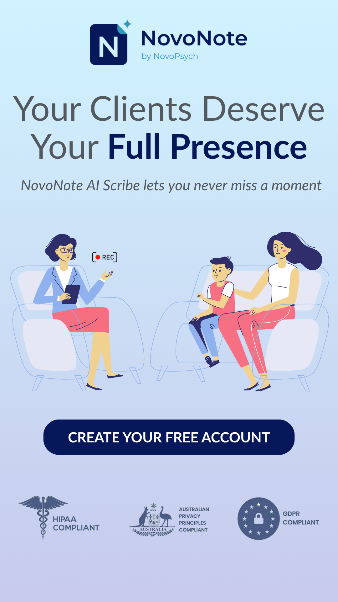 NovoPsych Facebook ad