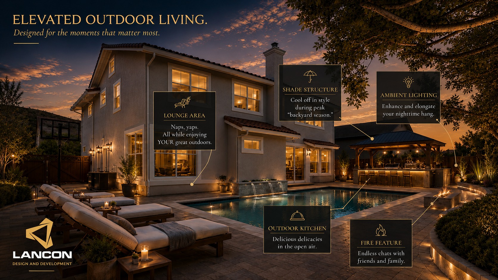 Lancon Design & Development Facebook ad: Summer isn't just a season-it's where memories are…