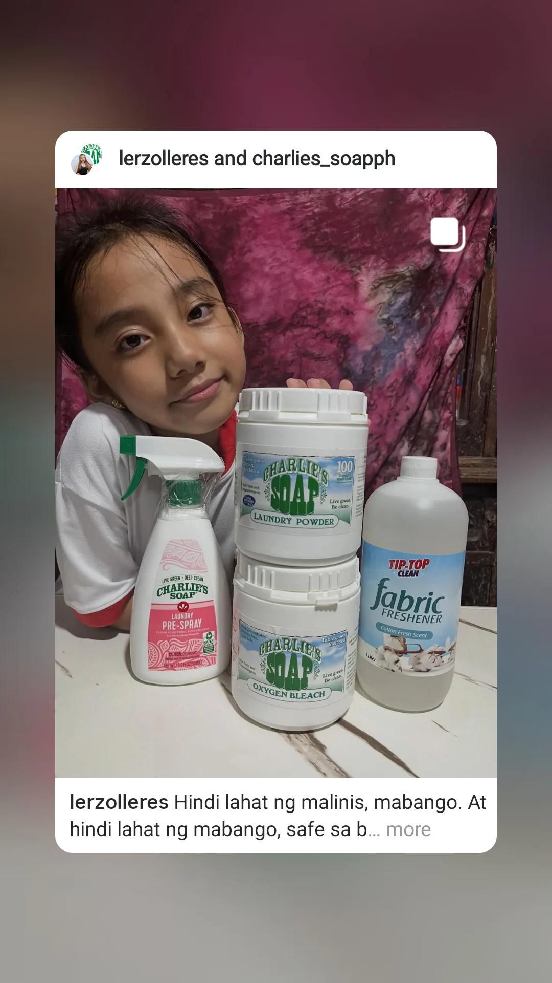 Charlie's Soap Philippines Facebook ad