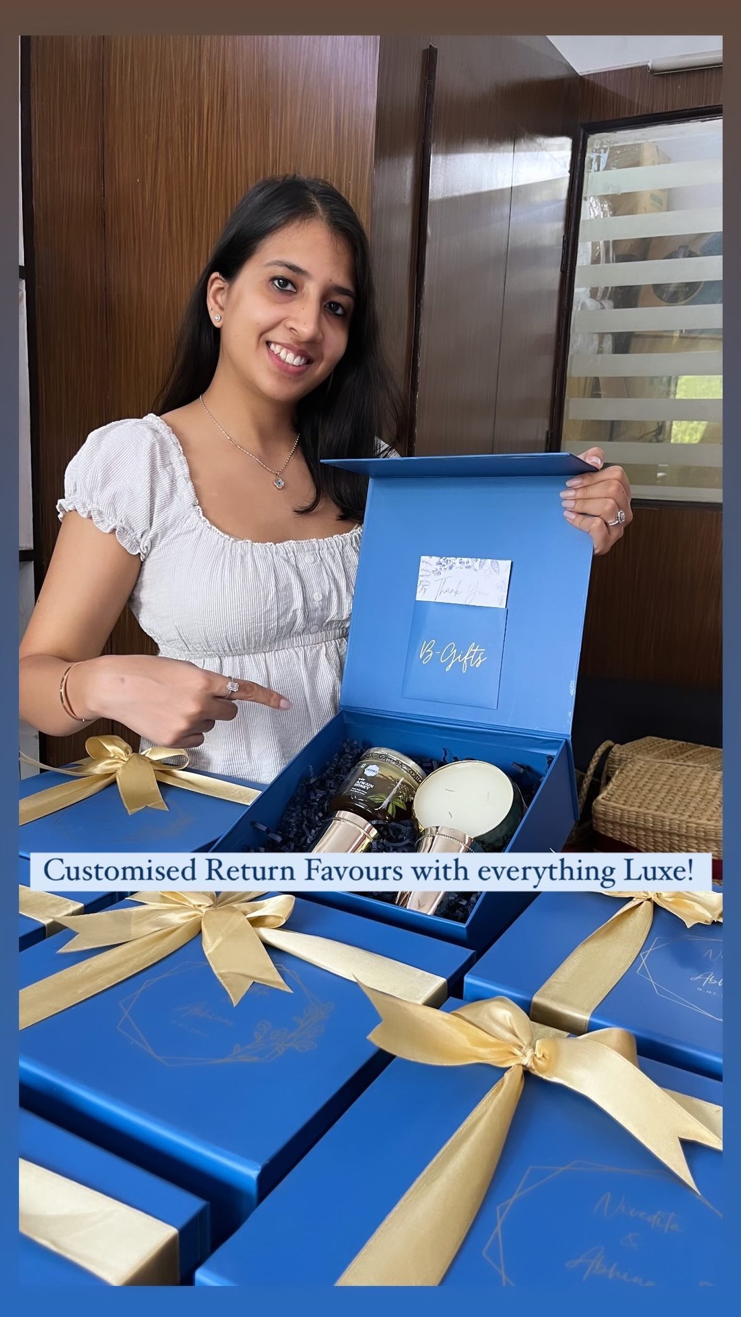 bgifts.co.in Facebook ad: Customised luxe return favours suitable for multiple…