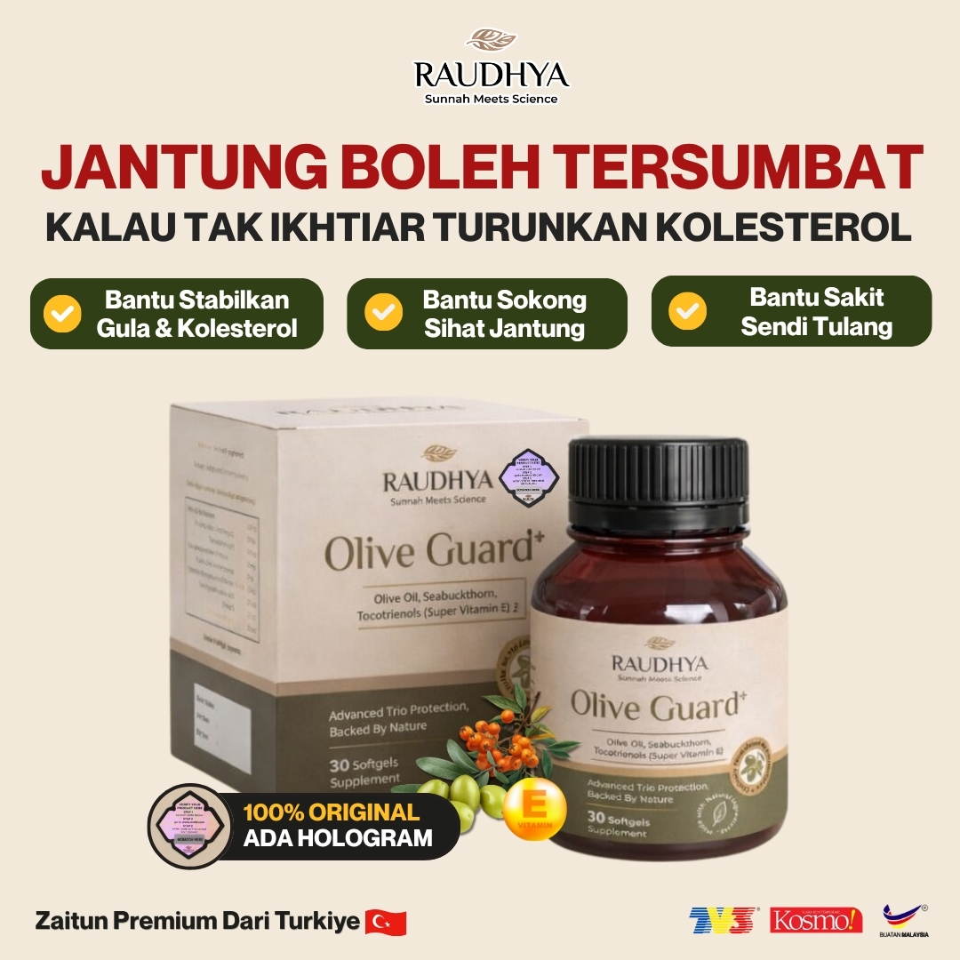 Asma Harun Wellness Raudhya Olive Guard Facebook ad: Dapatkan Olive Guard+ Original Hologram Disini >>